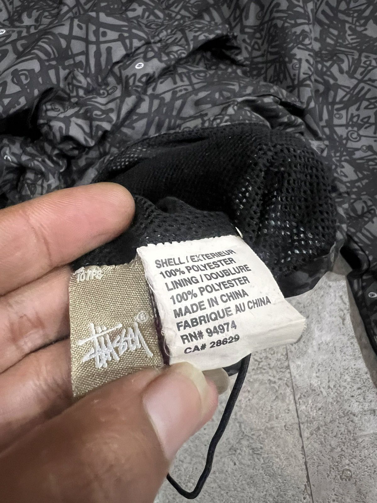 Stussy 2000s Archival Stussy Shawn All Over Print Hodded Jacket y2k Size US L / EU 52-54 / 3 - 11 Thumbnail