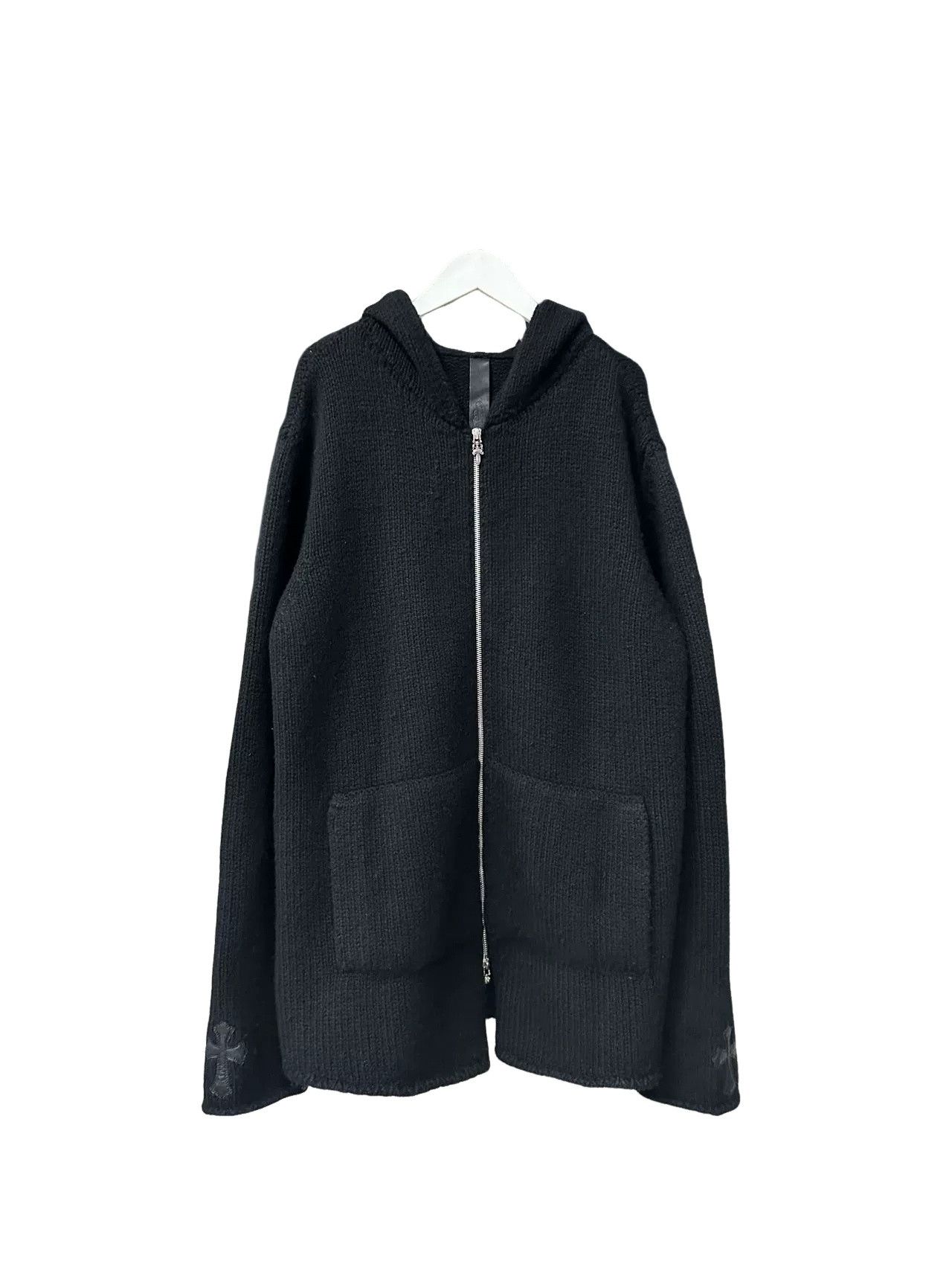 Chrome Hearts Chrome Hearts Leather Cross Patch Zip Up Hoodie L Size US L / EU 52-54 / 3 - 1 Thumbnail