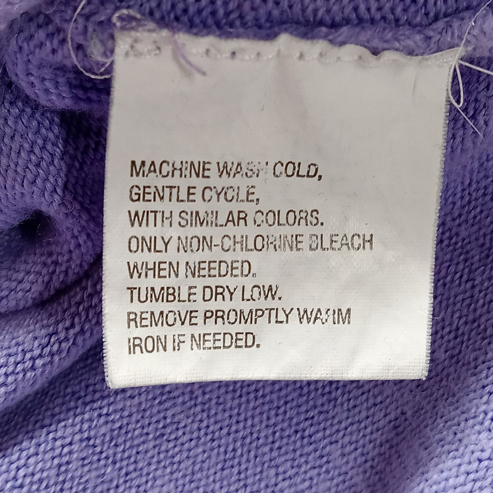 & Other Stories Mountain Lake Woman Sweater 2X Womens Cardigan Purple Ribbed Size XXL / US 16-18 / IT 52-54 - 4 Thumbnail