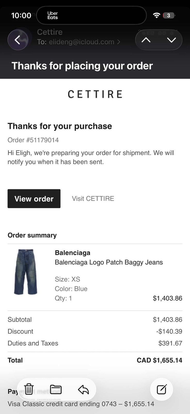 Balenciaga Balenciaga George V Baggy Pants Size XS Size US 30 / EU 46 - 6 Thumbnail