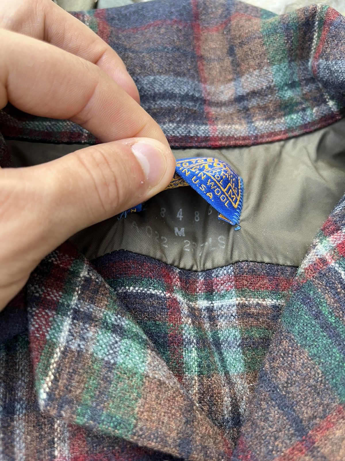 Flannel × Pendleton × Vintage Vintage 60s Pendleton wool flannel shirt plaid checked jacke Size US M / EU 48-50 / 2 - 11 Thumbnail