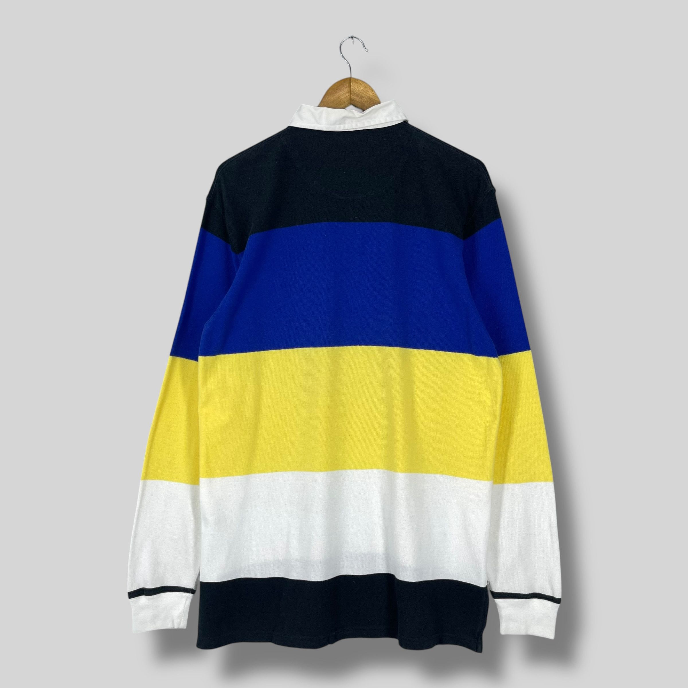 Polo Ralph Lauren Vintage POLO Ralph Lauren Multi Stripes Polo Rugby Shirt Size US M / EU 48-50 / 2 - 7 Thumbnail