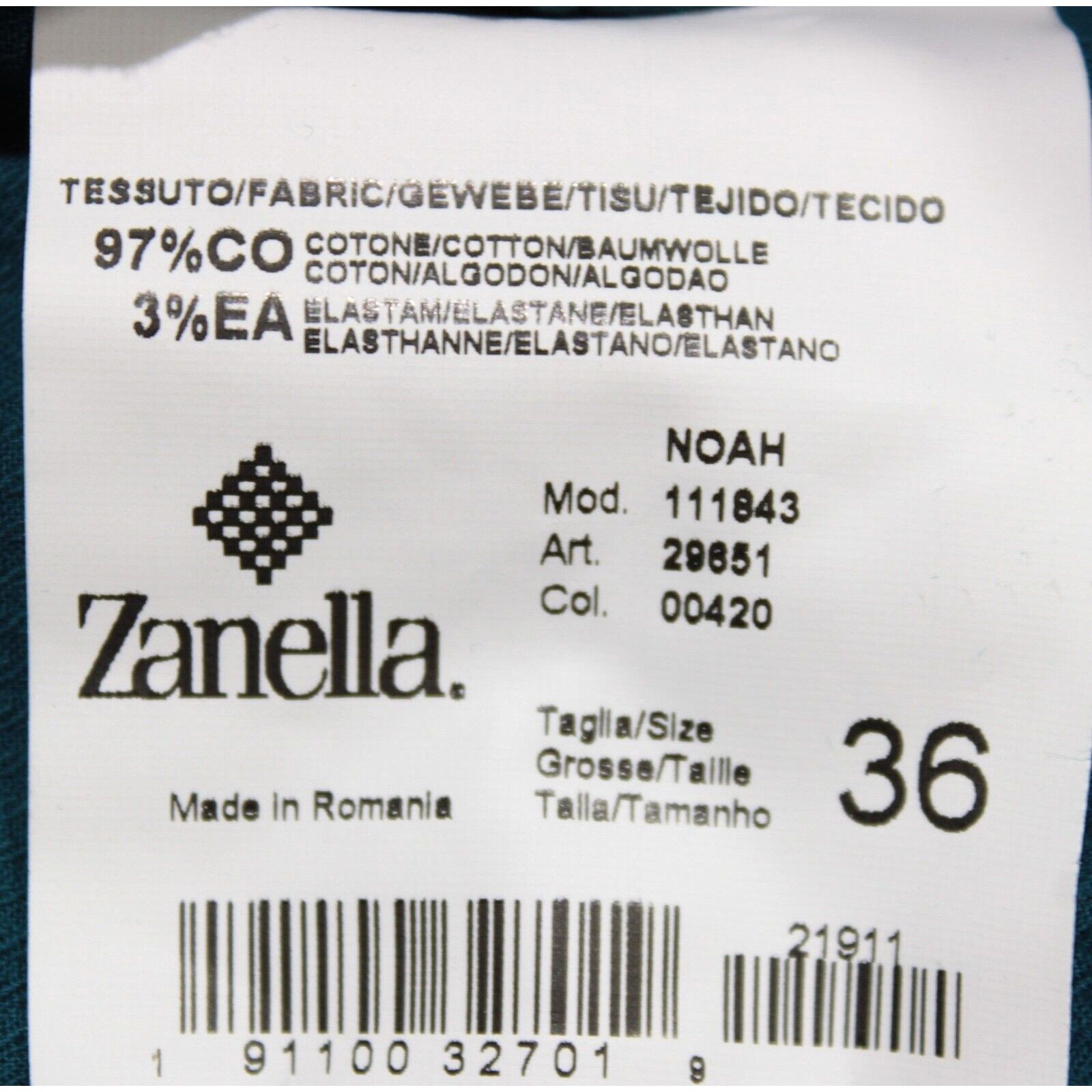 Zanella Zanella New with tags Chino Size 36 US In Blue Size US 36 / EU 52 - 4 Thumbnail