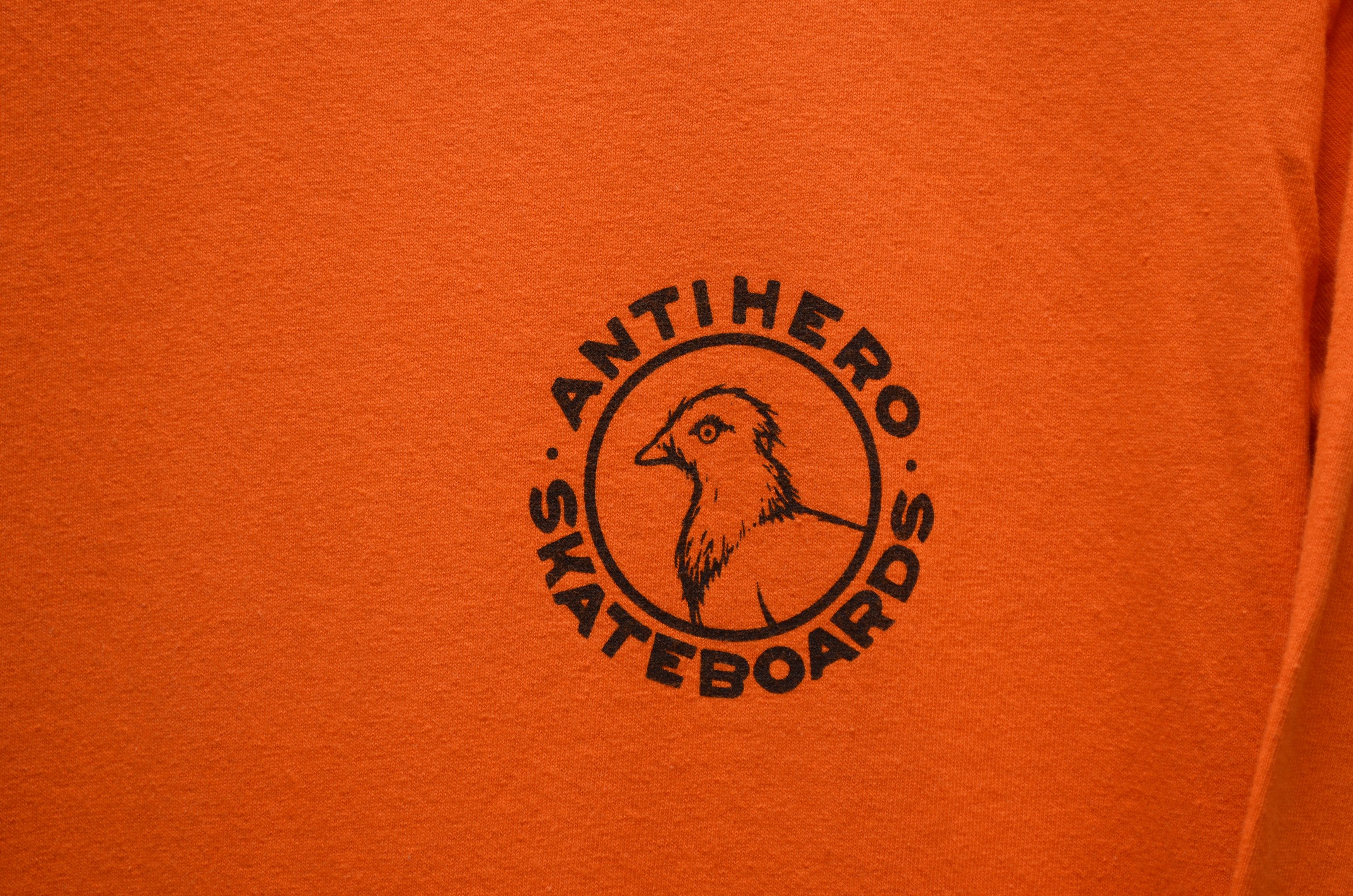 Antihero Anti hero Skateboards Orange Longsleeve Pigeon Logo L RARE Size US L / EU 52-54 / 3 - 3 Thumbnail