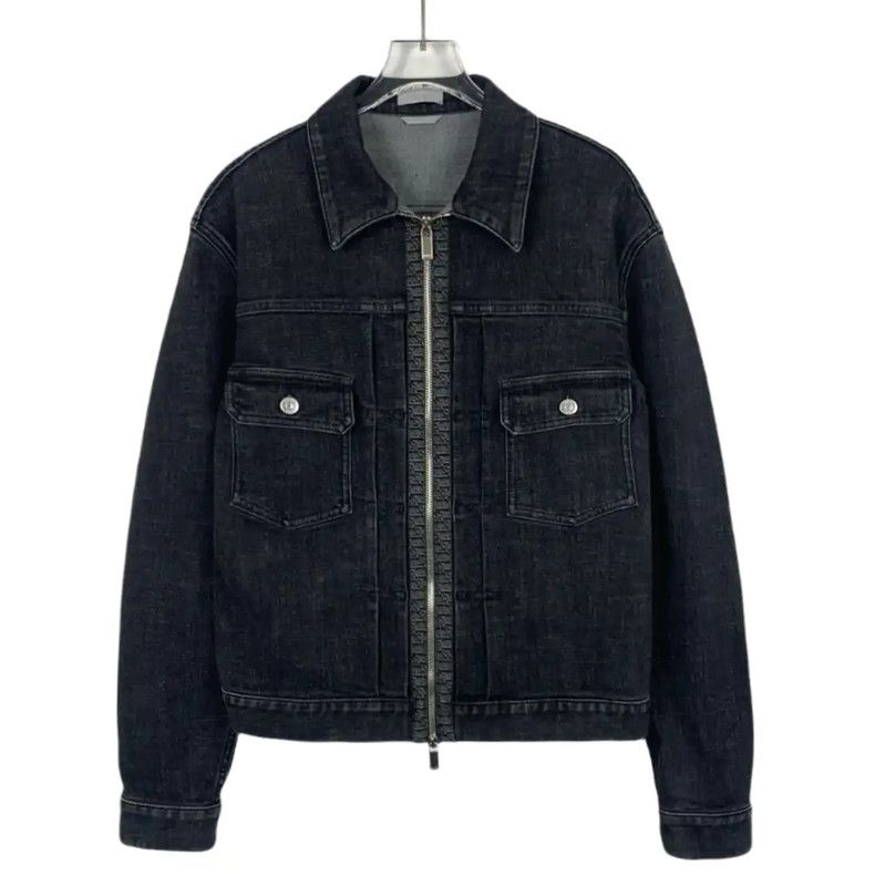 Dior Dior Black Cotton Denim Jacket for Men 0089 Size US XS / EU 42 / 0 - 1 Thumbnail
