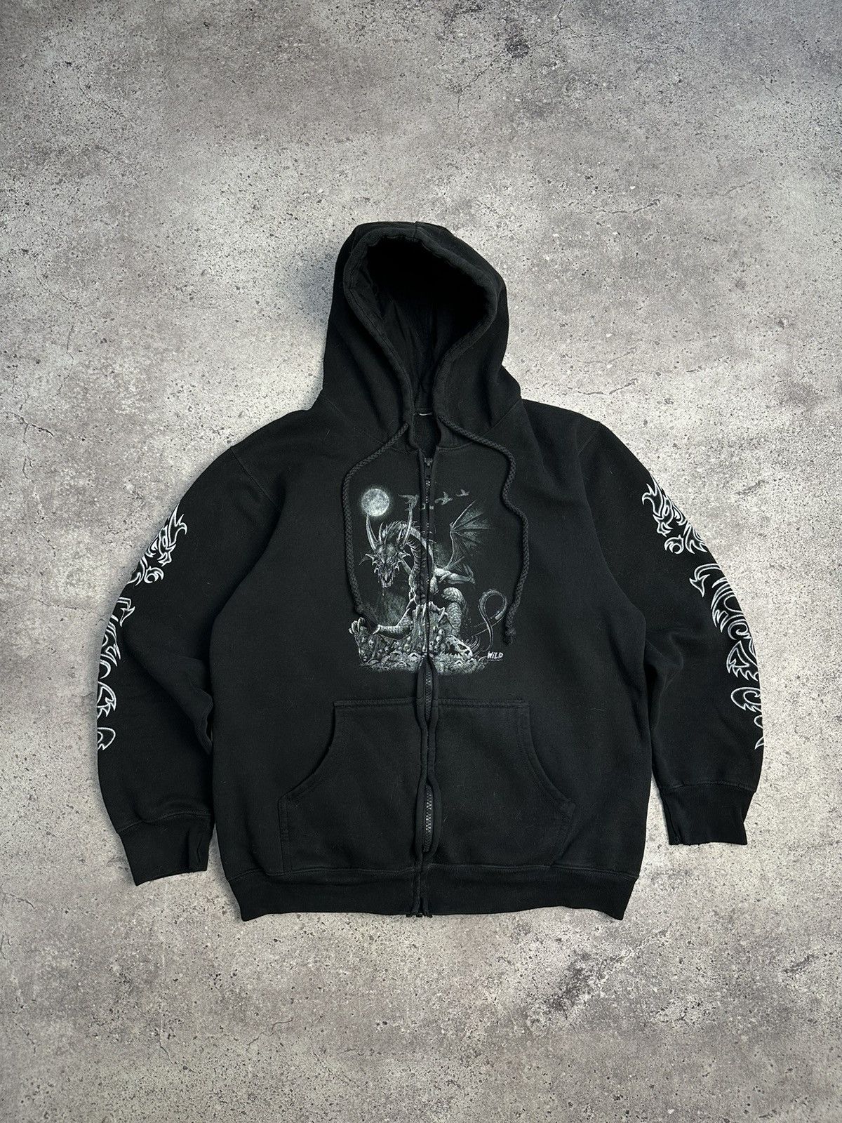 Ed Hardy Vintage Wild Distressed Hoodie Y2K Ed Hardy Style Punk Size US S / EU 44-46 / 1 - 2 Thumbnail