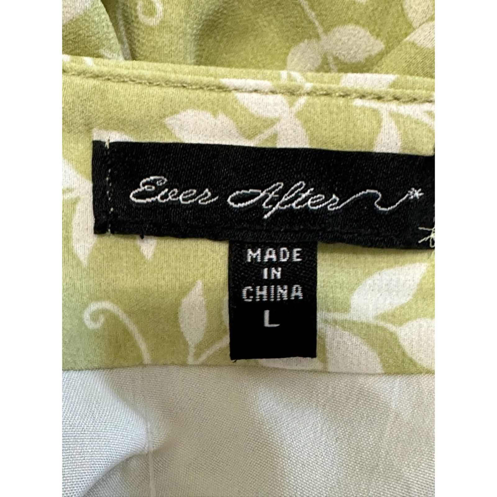 Other Ever After Mini Skirt Ruffled Tie Zip Floral Green W L NWOT Size 30" / US 8 / IT 44 - 8 Thumbnail