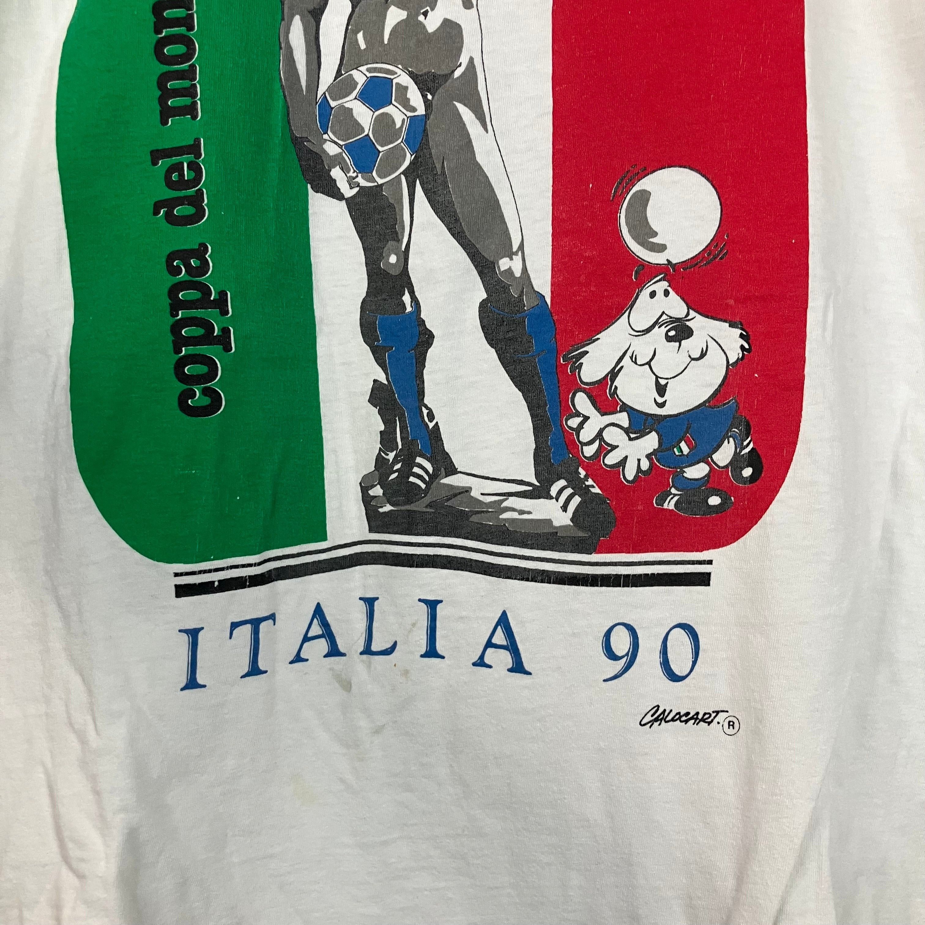 Vintage Vintage 90s Italy World Cup Soccer Graphic Tee Size M/L Size US M / EU 48-50 / 2 - 5 Thumbnail