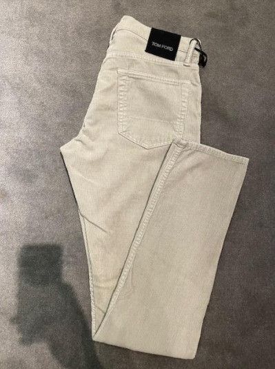 image of Tom Ford O1W1Db10124 Cotton Jeans In Beige, Men's (Size 30)