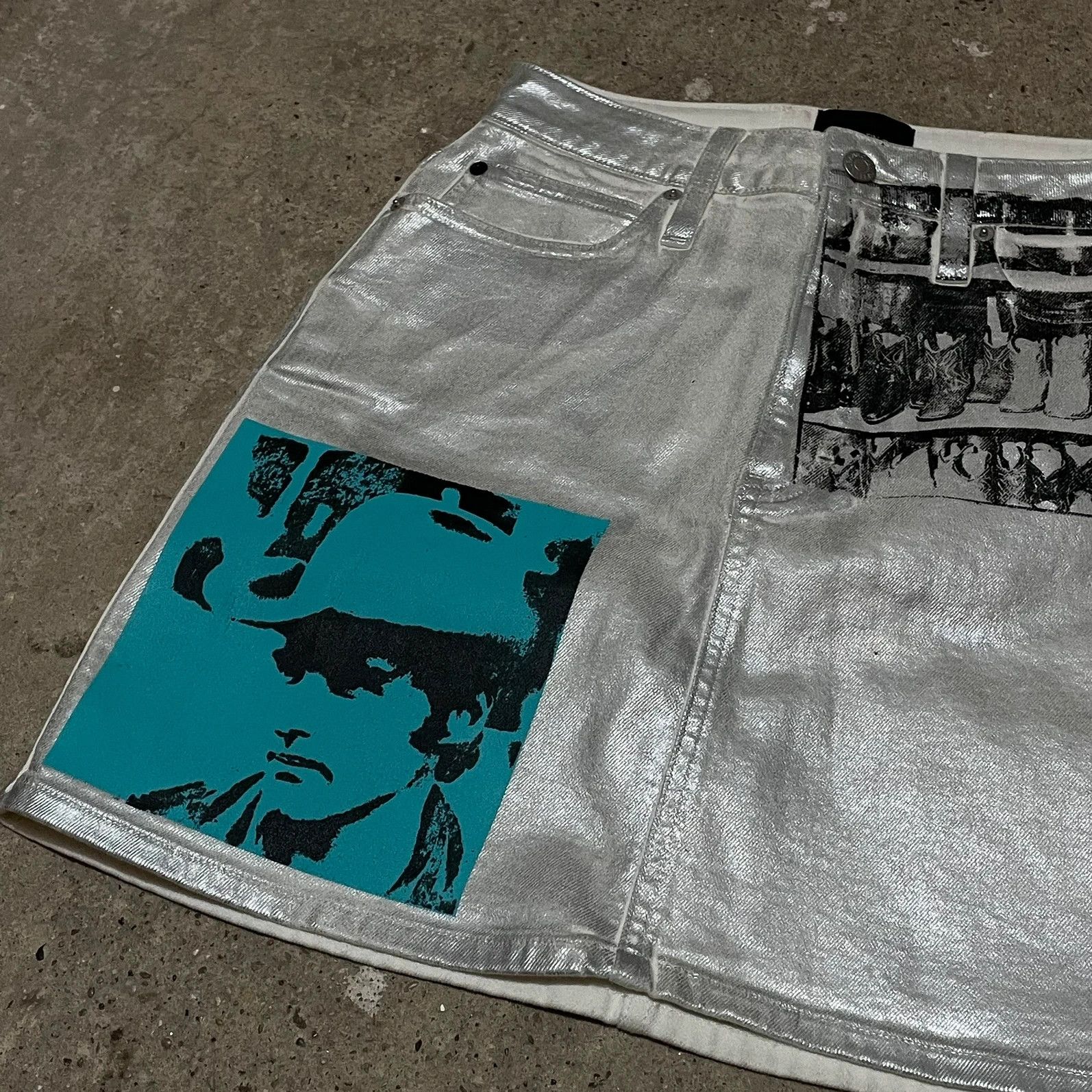 Calvin Klein Calvin klein andy warhol skirt patch work archival Size 28" / US 6 / IT 42 - 3 Thumbnail