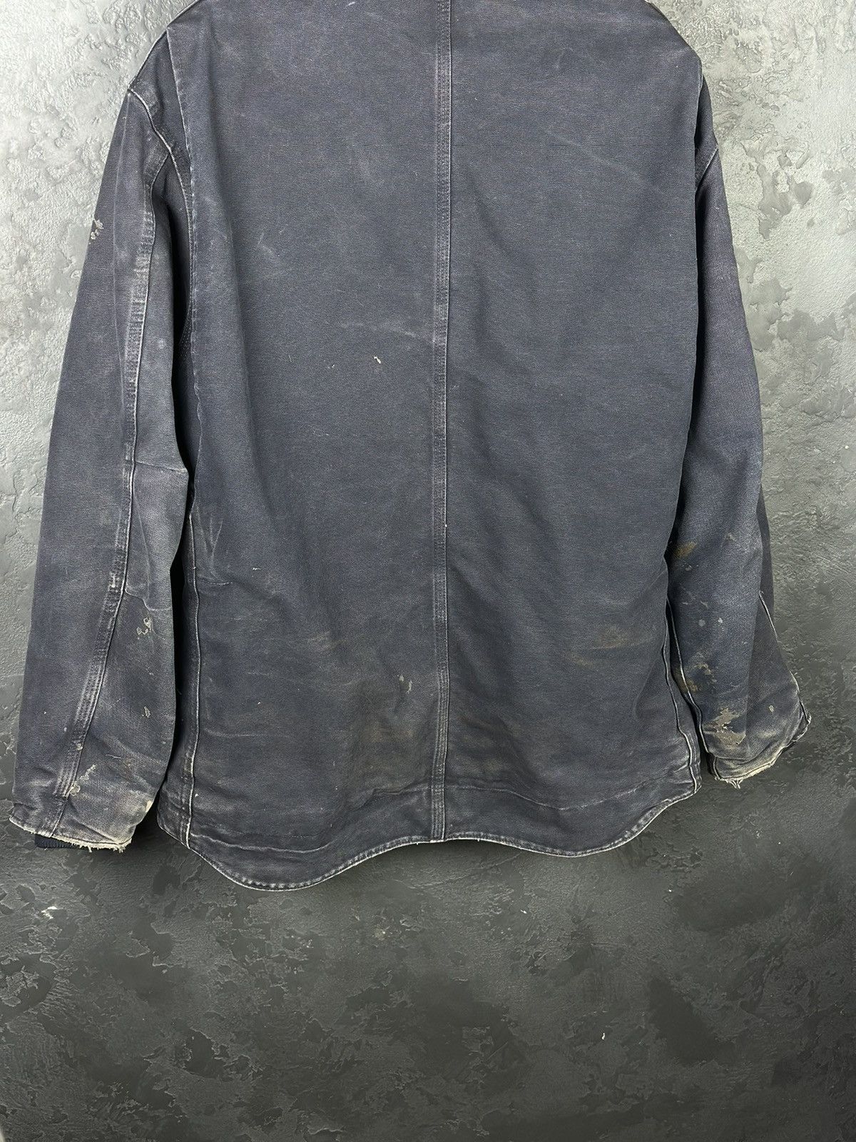 Carhartt × Vintage Vintage 90s Blue Faded Carhartt Detroit Jacket Size US L / EU 52-54 / 3 - 7 Thumbnail