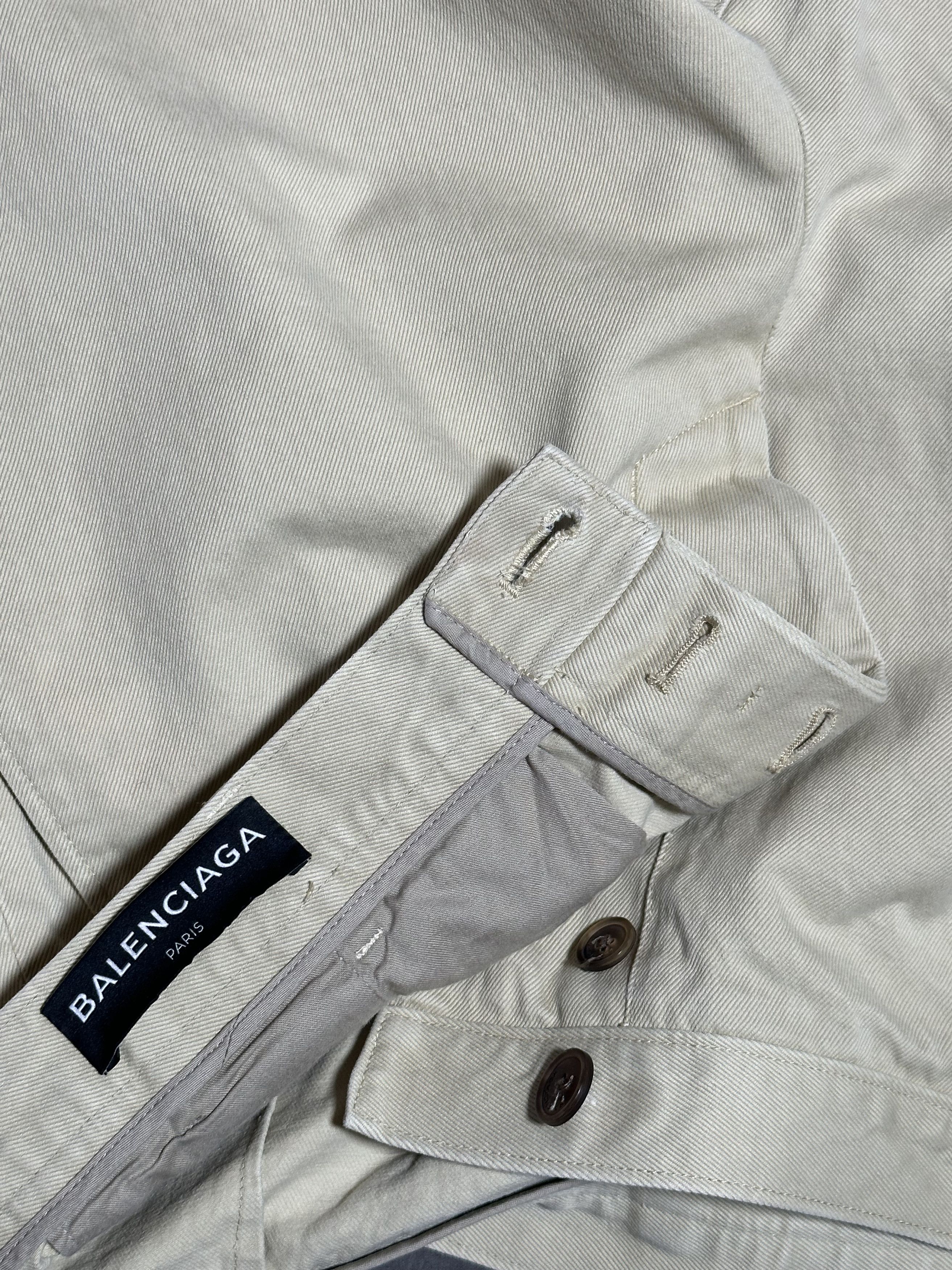 Balenciaga Beige Balenciaga Straight Leg Jeans Size US 32 / EU 48 - 4 Thumbnail