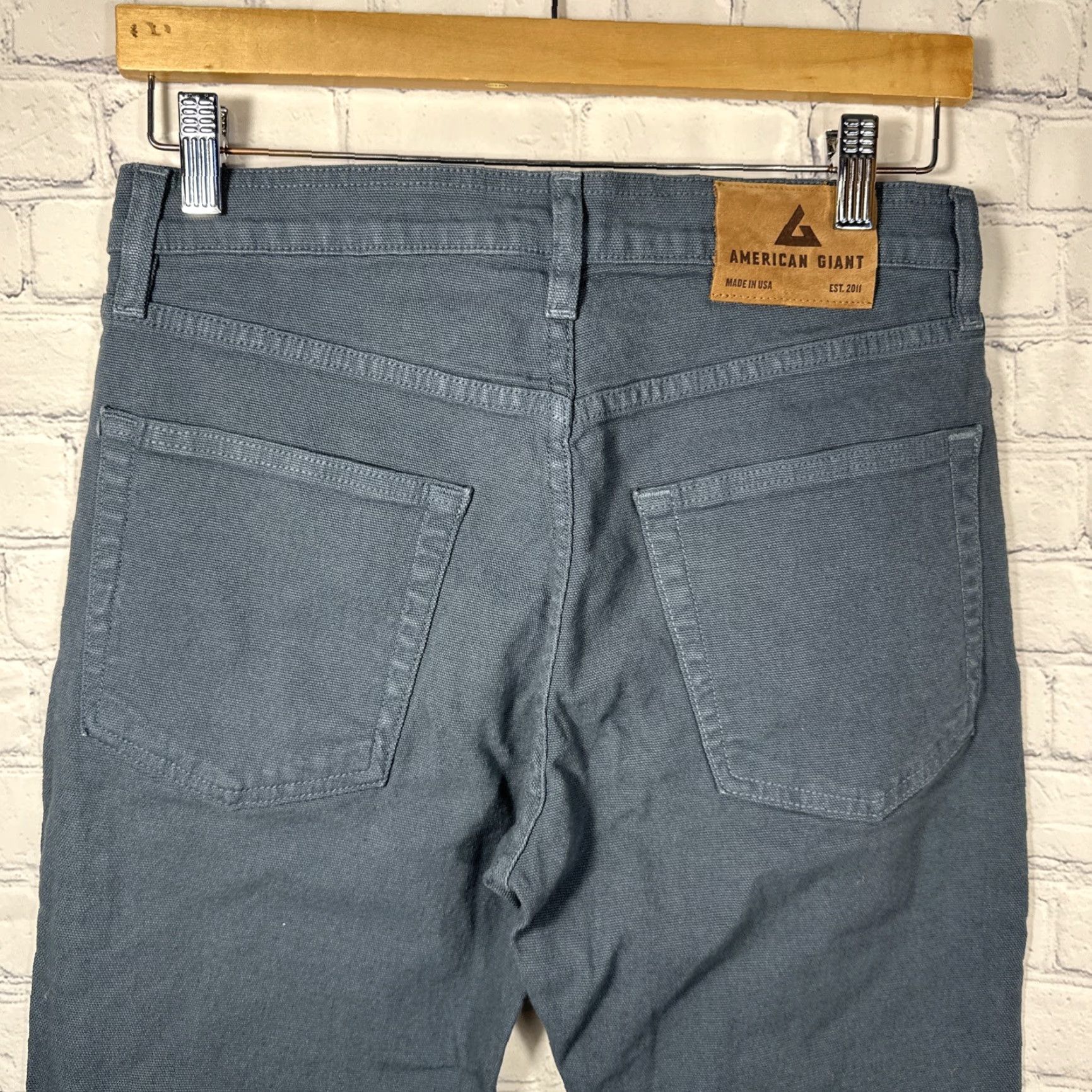 Vintage American Giant Roughneck Jeans Mens 28x30 Indigo Size US 28 / EU 44 - 6 Thumbnail