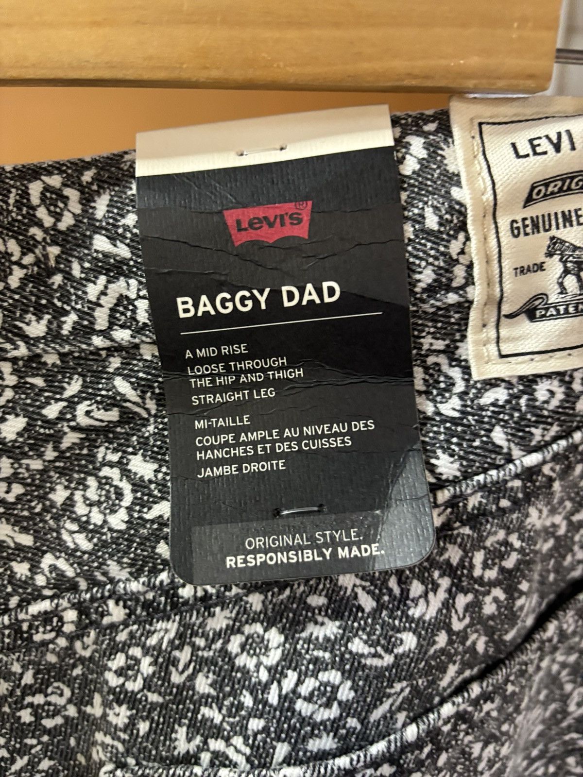 Levi's Levi’s WELLTHREAD BAGGY DAD JEANS rare unisex Size 31" - 5 Thumbnail
