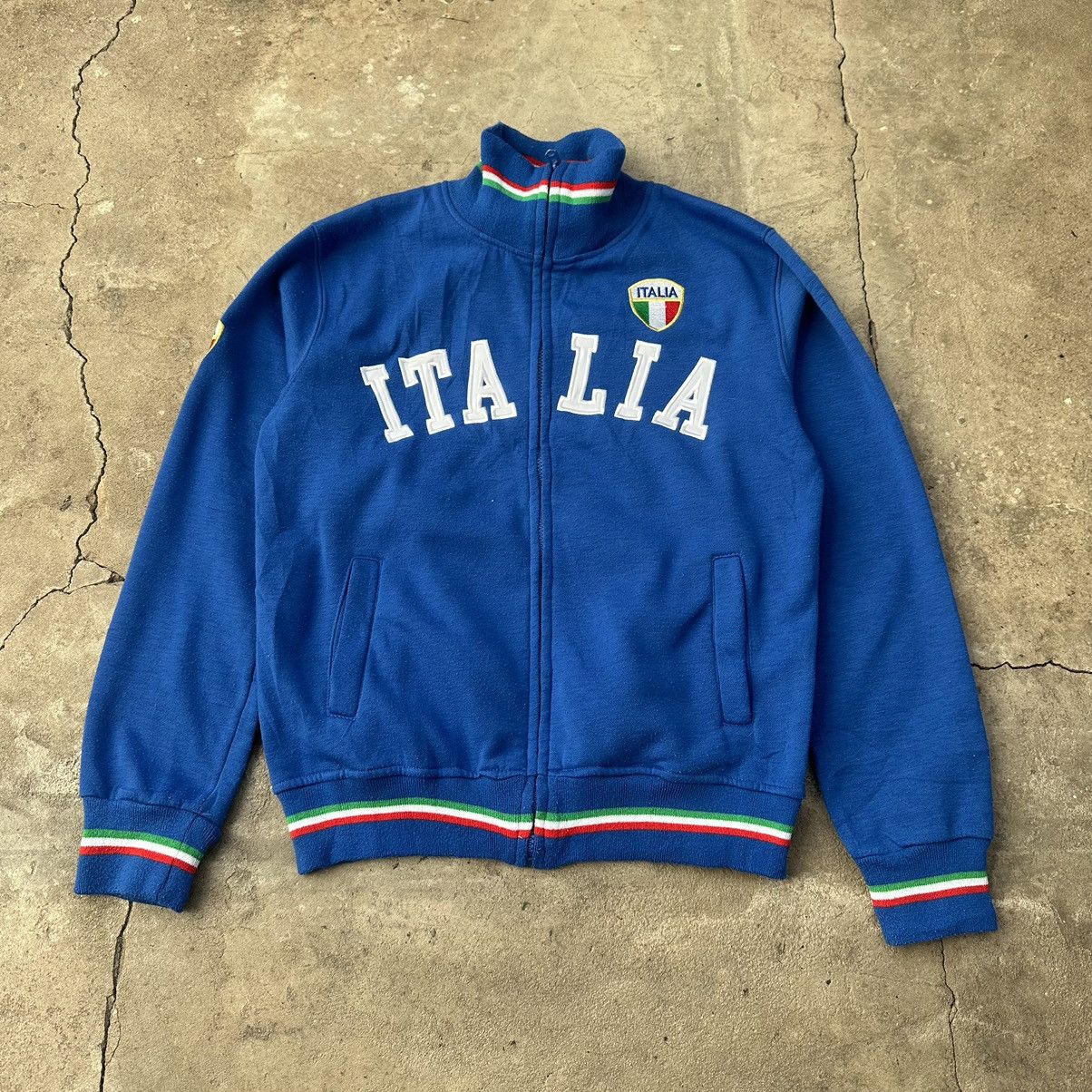 Other Vintage Italia y2k Embroidered Spellout Logo Zip Up Hoodie Size US M / EU 48-50 / 2 - 2 Thumbnail