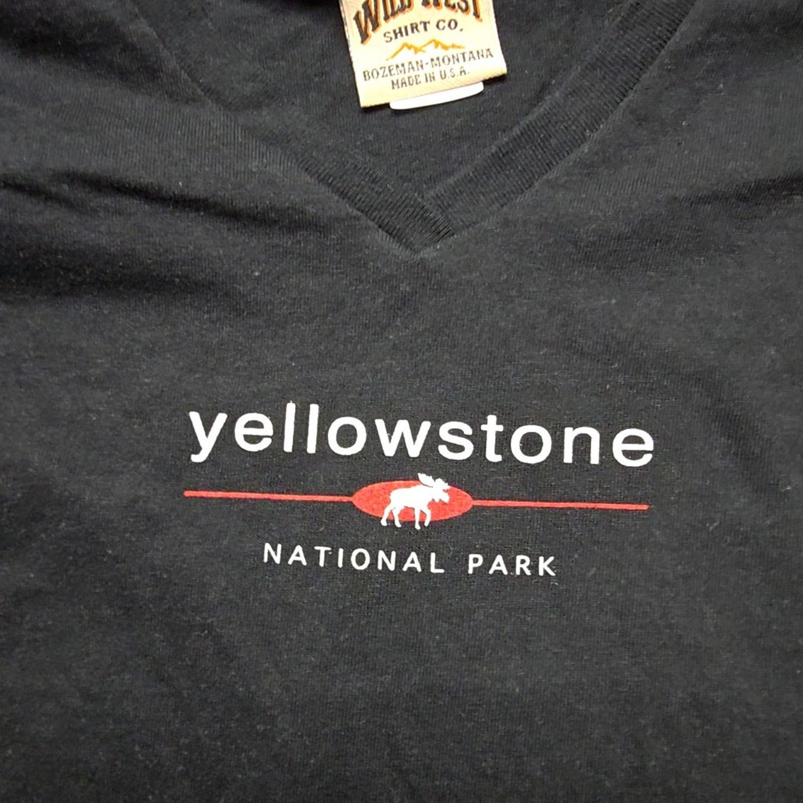 Vintage Vintage Test Print Yellowstone National Park Black M Tee Size M / US 6-8 / IT 42-44 - 2 Thumbnail