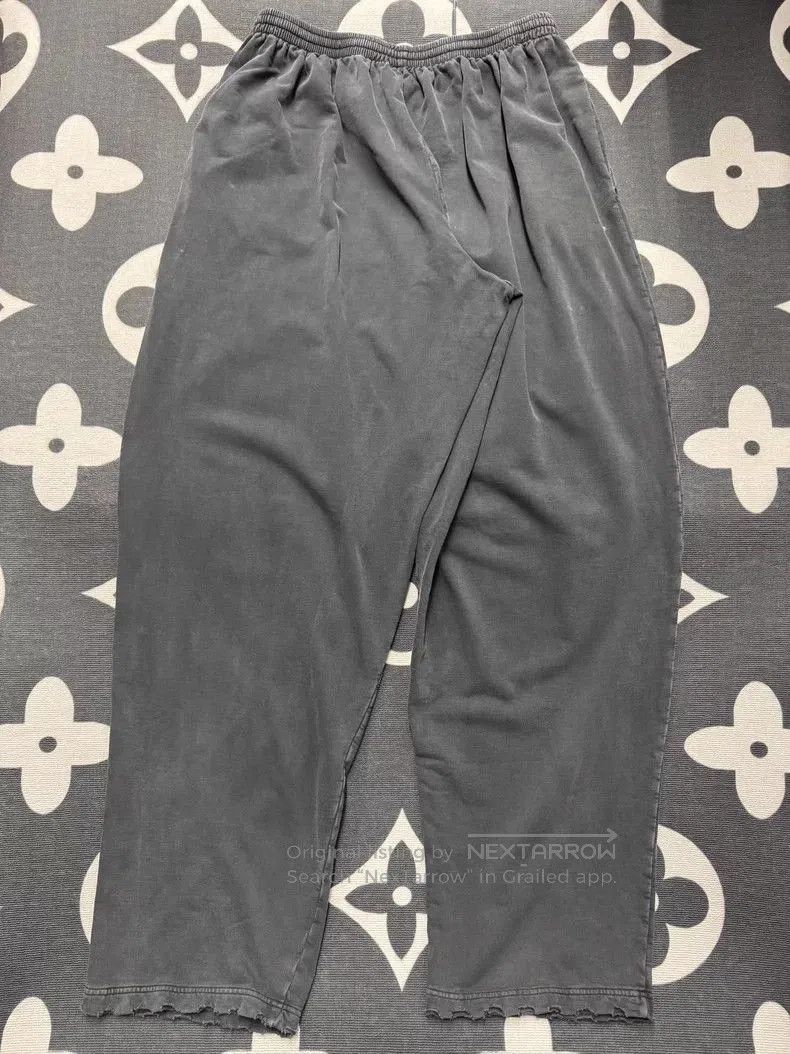 Balenciaga Balenciaga Black Distressed Print Pants. Size US 31 - 2 Thumbnail