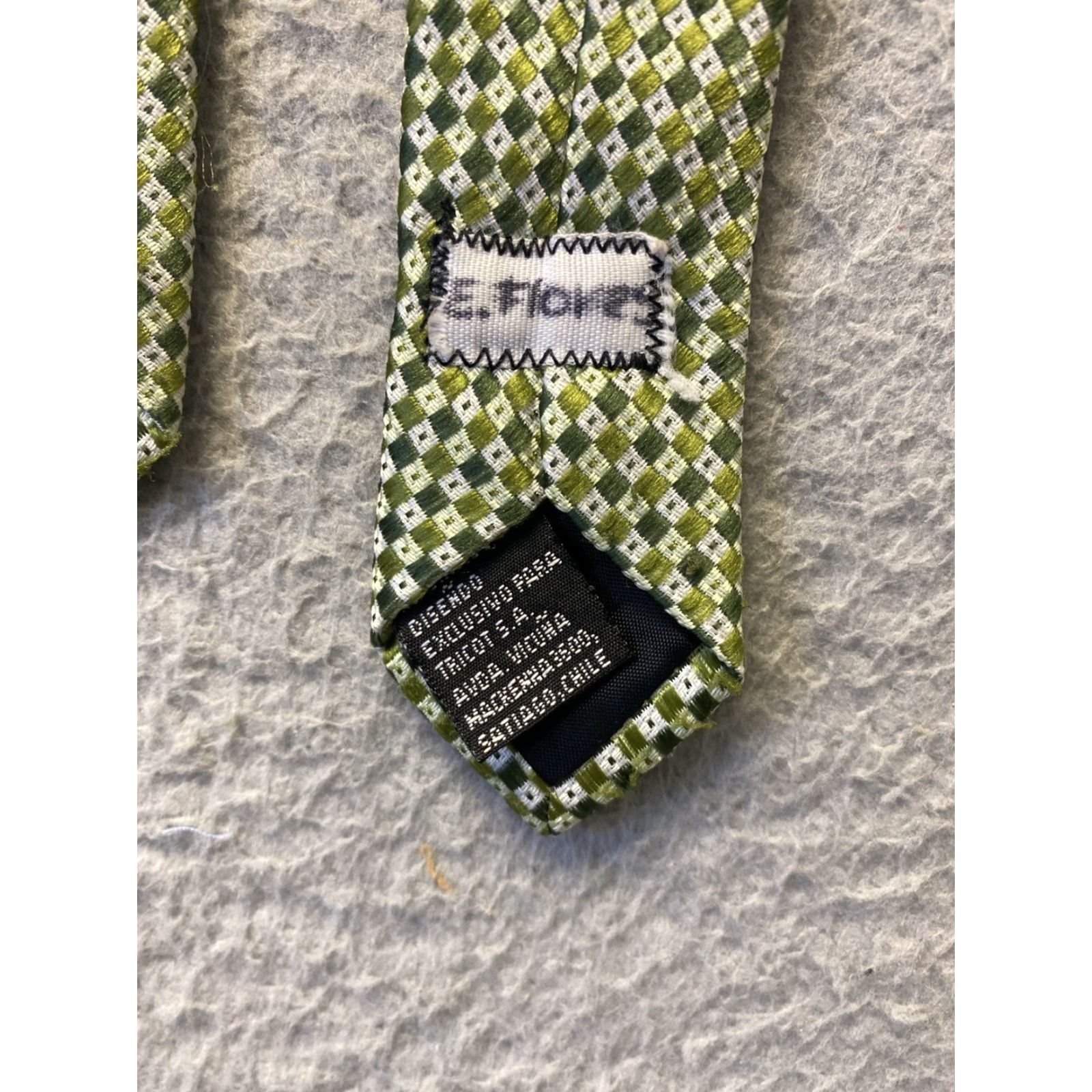 Baldinini Roberta Baldini Tie Firenze Live Green Geometric Silk Polyester Classic 58" 4" Men Size ONE SIZE - 5 Thumbnail