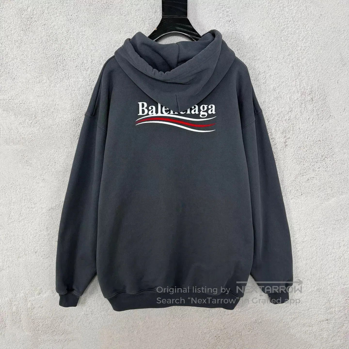 Balenciaga Gray Oversized Hoodie with Front Pocket. Size US XS / EU 42 / 0 - 2 Thumbnail
