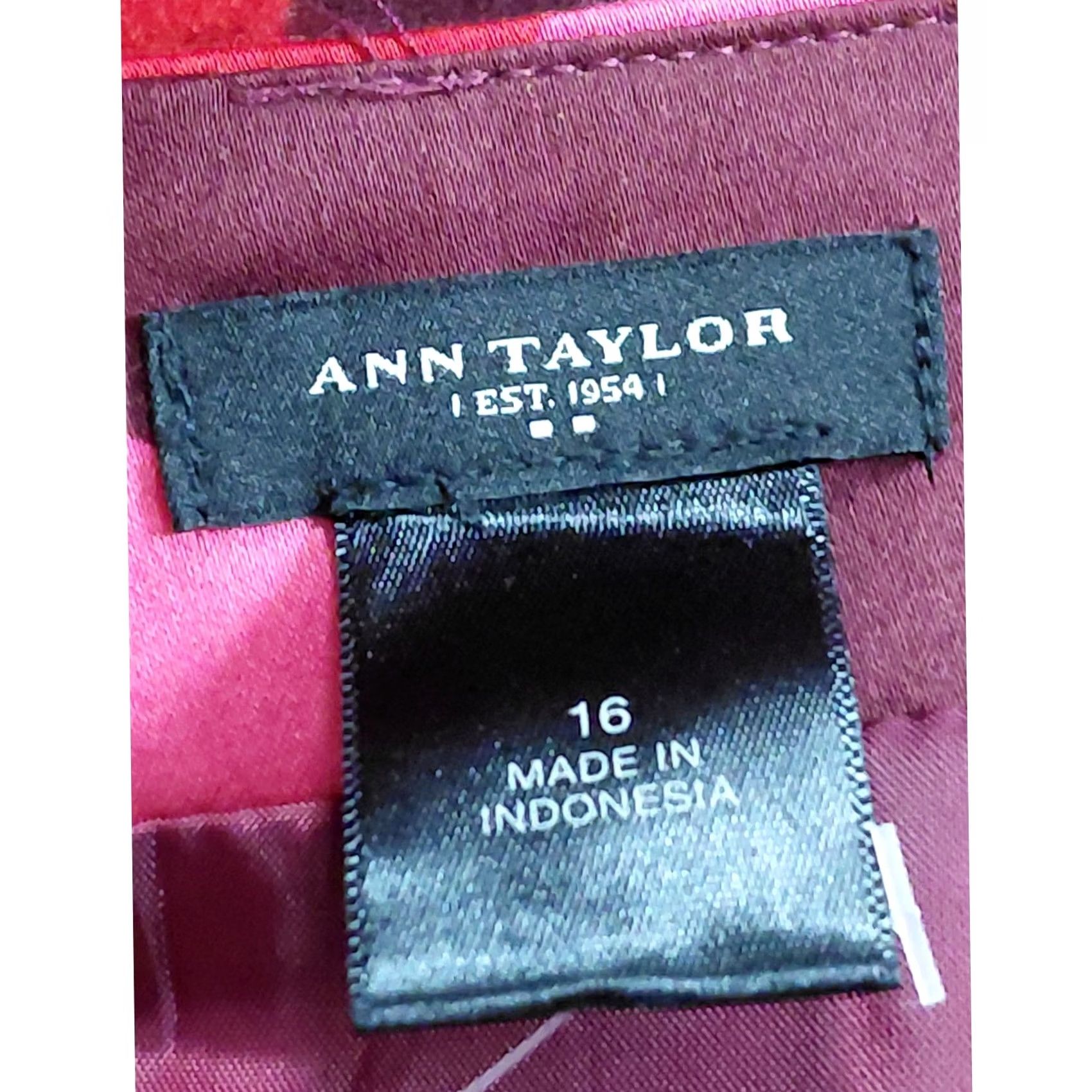 Ann Taylor ANN TAYLOR Multicolor Skirt Women Size 16 Knee Length Casual Business Regular Maxi, Zip, Indonesia, 16, NWT Size 38" / US 16 / IT 52 - 5 Thumbnail