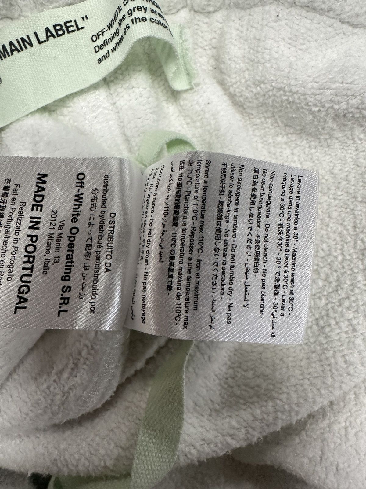 Off-White Off white sweat pants white pre owned medium Size US 34 / EU 50 - 6 Thumbnail