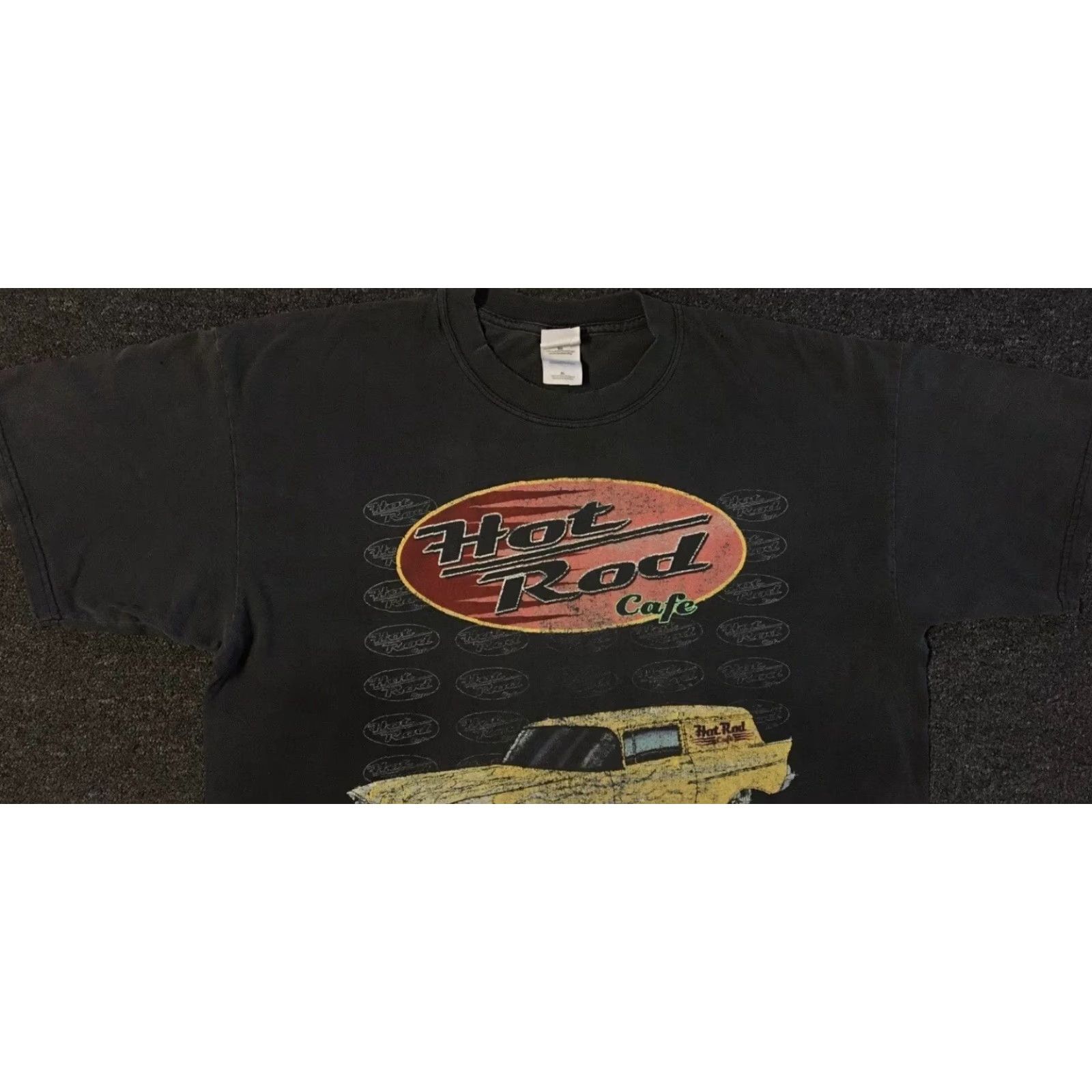 Vintage Vtg Hot Rod Cafe Faded Distress Shirt XL Idaho Car Grunge Biker Flame Fire 90s Size US XL / EU 56 / 4 - 7 Thumbnail