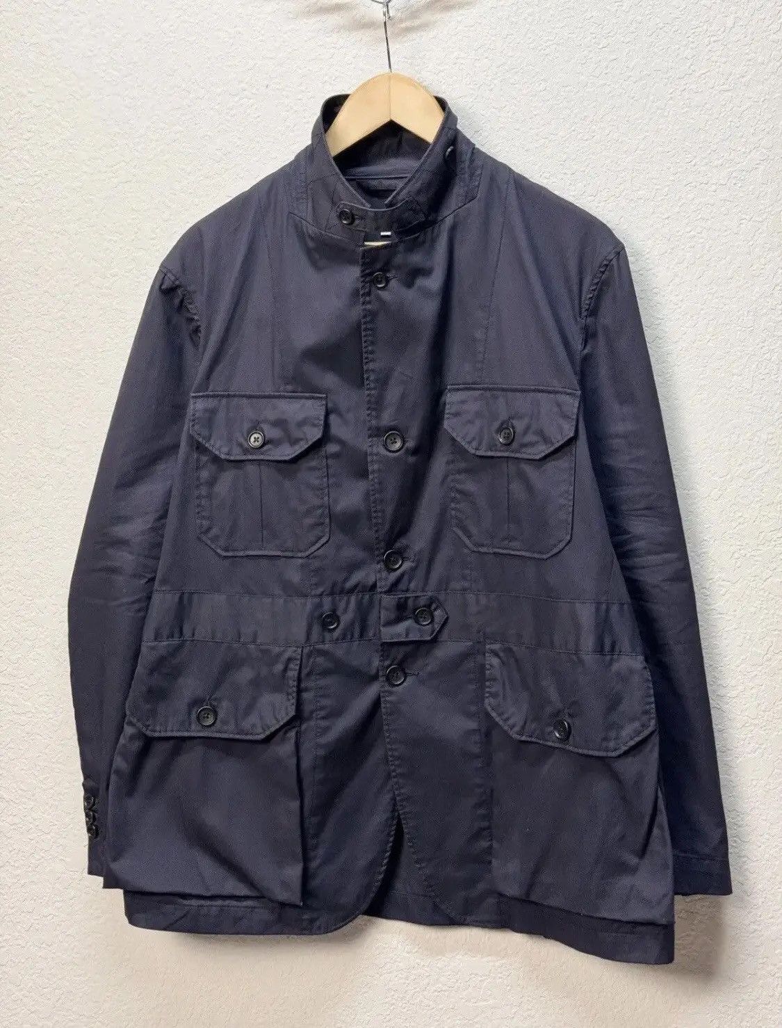 Engineered Garments × Japanese Brand Engineered Garments Multipocket Jacket Navy Memory Polyester Size US M / EU 48-50 / 2 - 15 Thumbnail