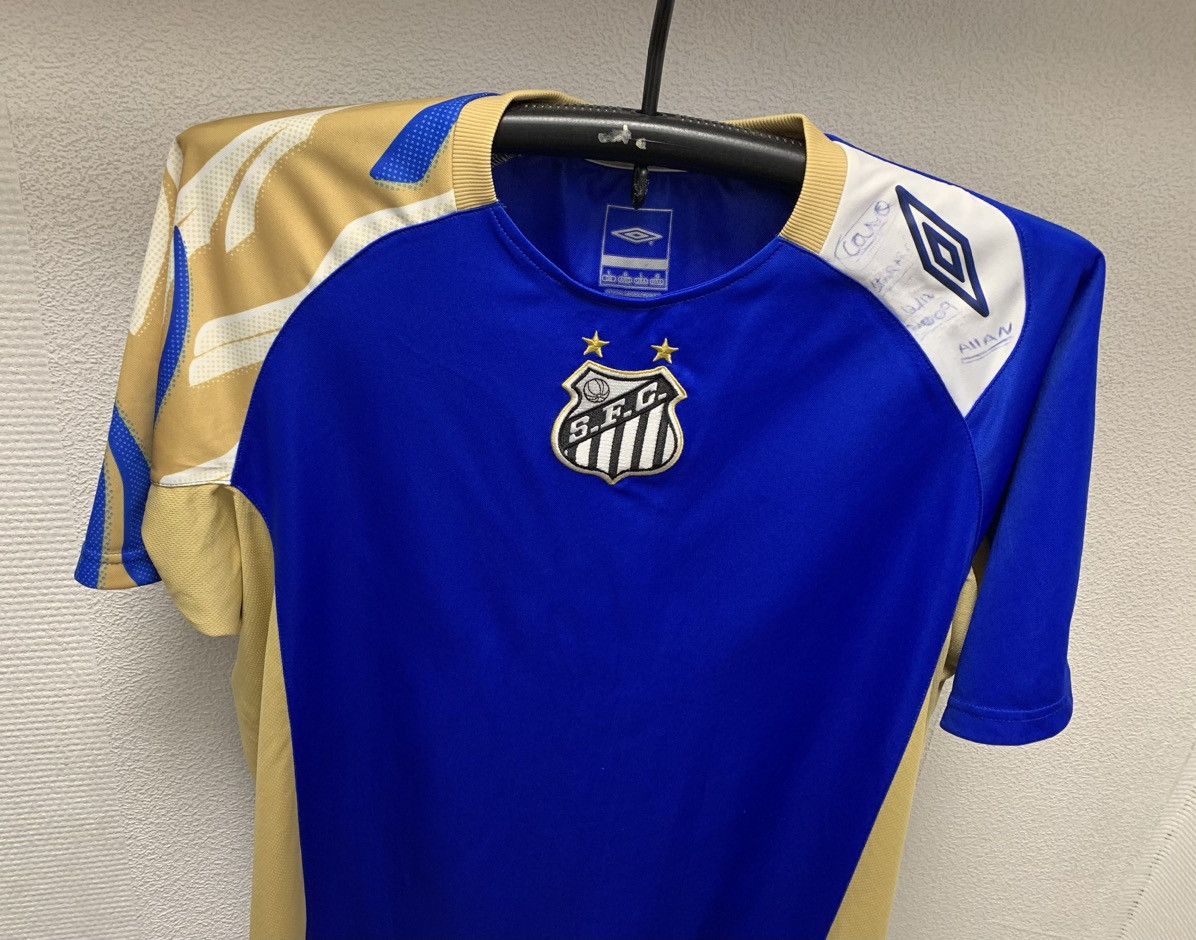 Umbro Santos brasil Umbro vintage soccer jersey L S.F.C ( ronaldo) Size US L / EU 52-54 / 3 - 7 Thumbnail