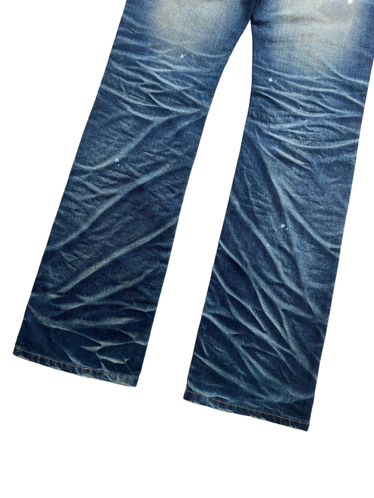 JACKROSE Jackrose 🇯🇵 Distressed Claw Mark Flare Denim Size US 33 - 9 Thumbnail