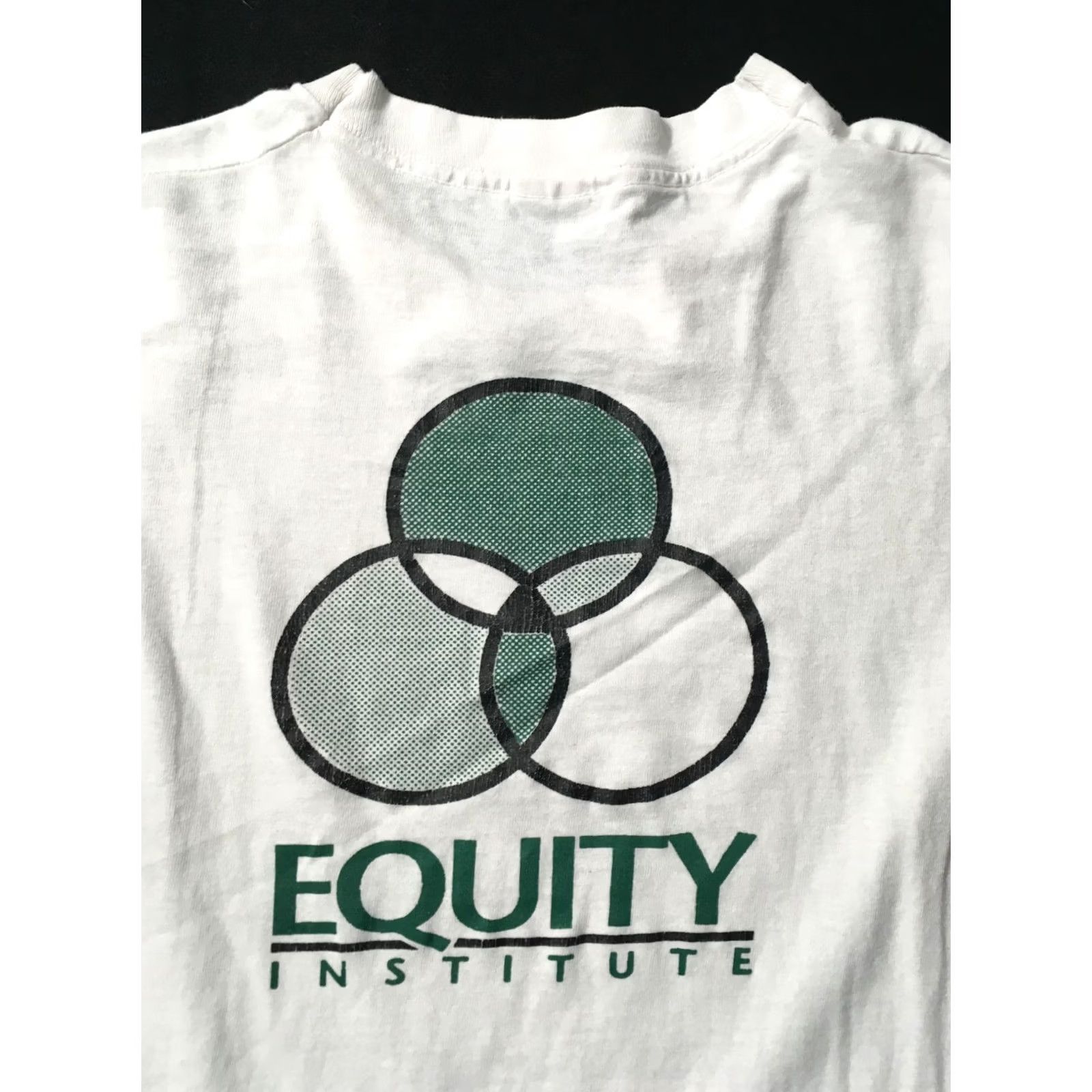 Vintage Vintage ISM WASISM EQUITY INSTITUTE Shirt XL White Single Stitch USA Made T Size US XL / EU 56 / 4 - 2 Thumbnail