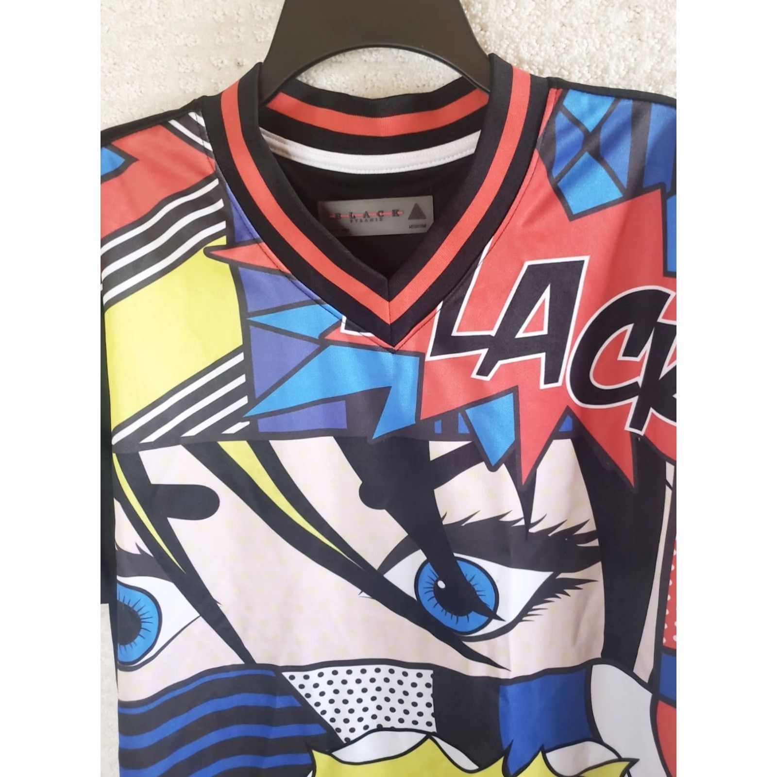 Black Pyramid PYRAMID Jersey Black All Over Print Embroidered Back Front Lettered M Mens Short Sleeve Multicolor 2018-2019 Size US M / EU 48-50 / 2 - 4 Thumbnail