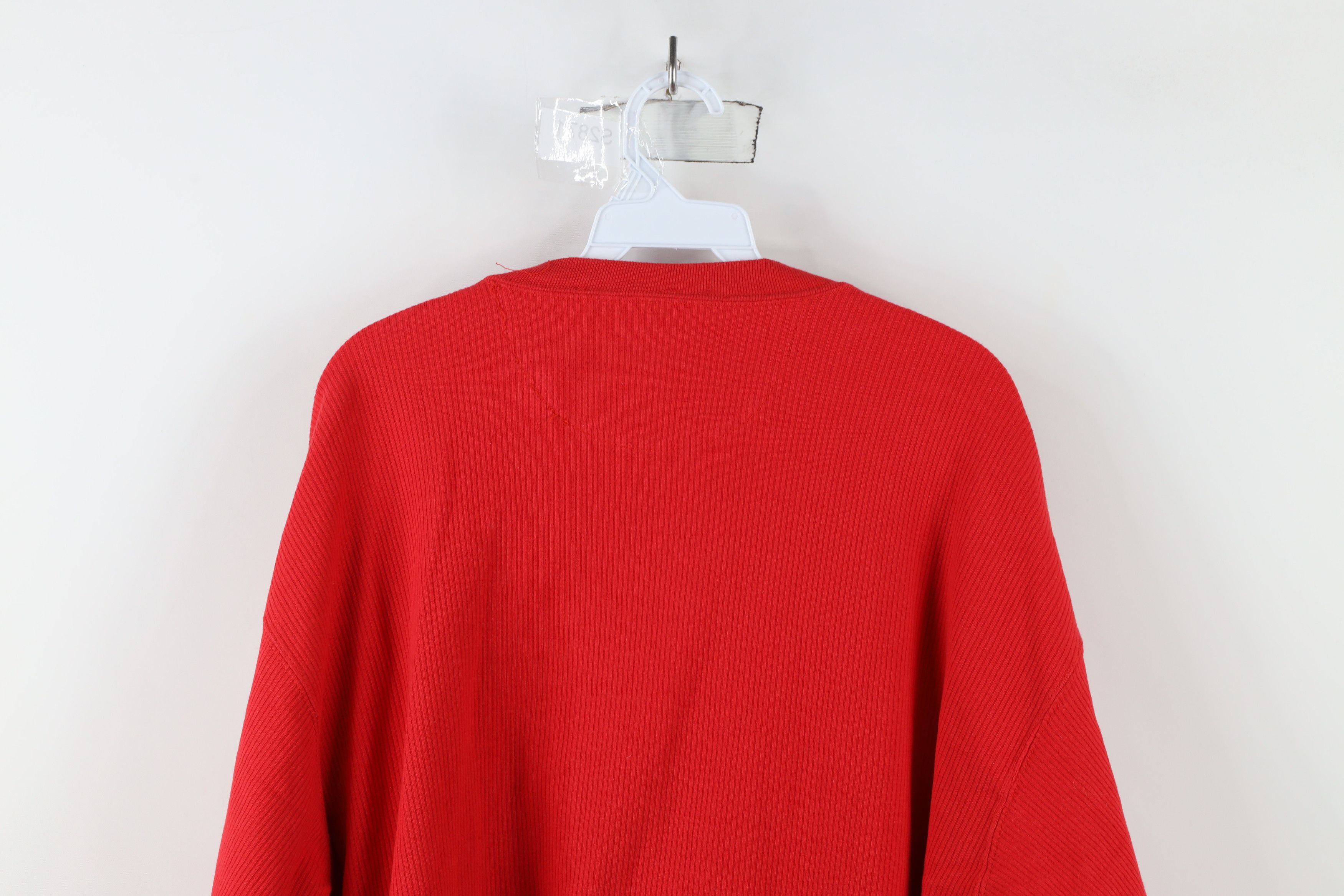 Marlboro × Vintage Vintage 90s Marlboro Ribbed Knit Long Sleeve Henley T-Shirt Size US XL / EU 56 / 4 - 12 Thumbnail