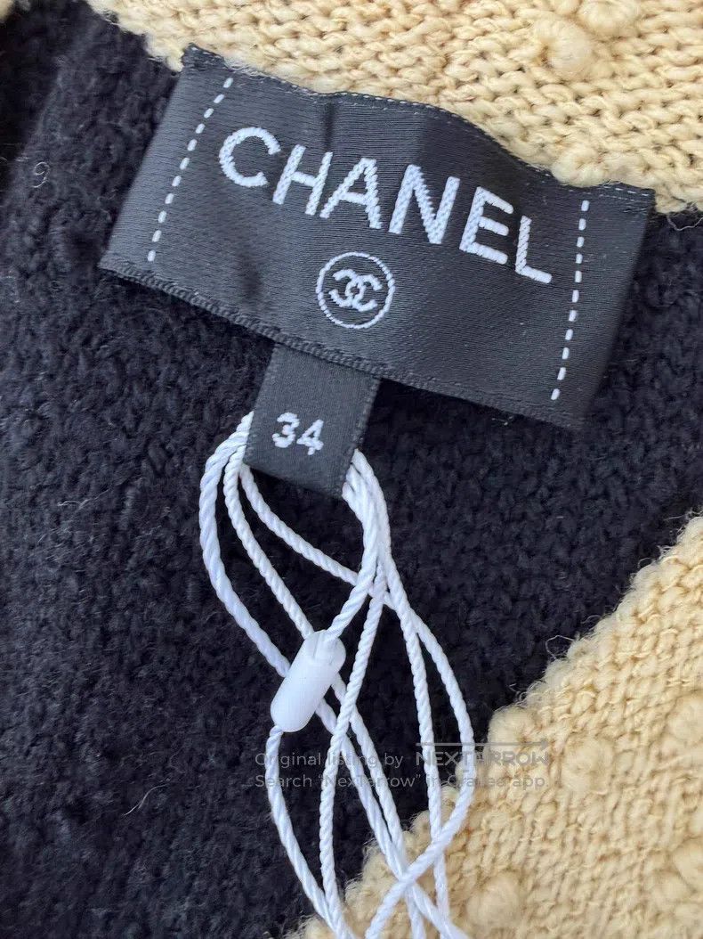 Chanel Chanel Black and yellow colour-matched wool knitted cardig Size XXS / US 00 / IT 34 - 4 Thumbnail