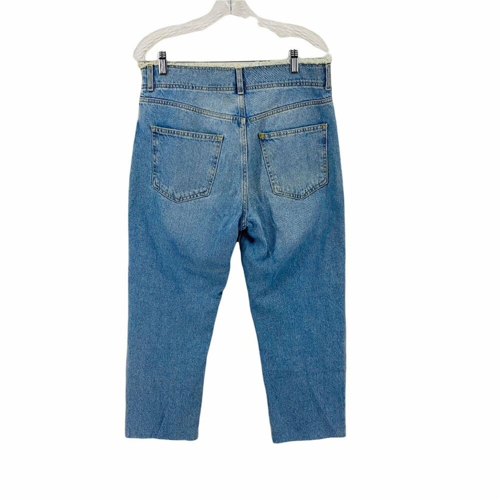 Forever 21 Forever 21 Raw Edge Denim Light Wash Womens 29 Size 29" - 5 Thumbnail