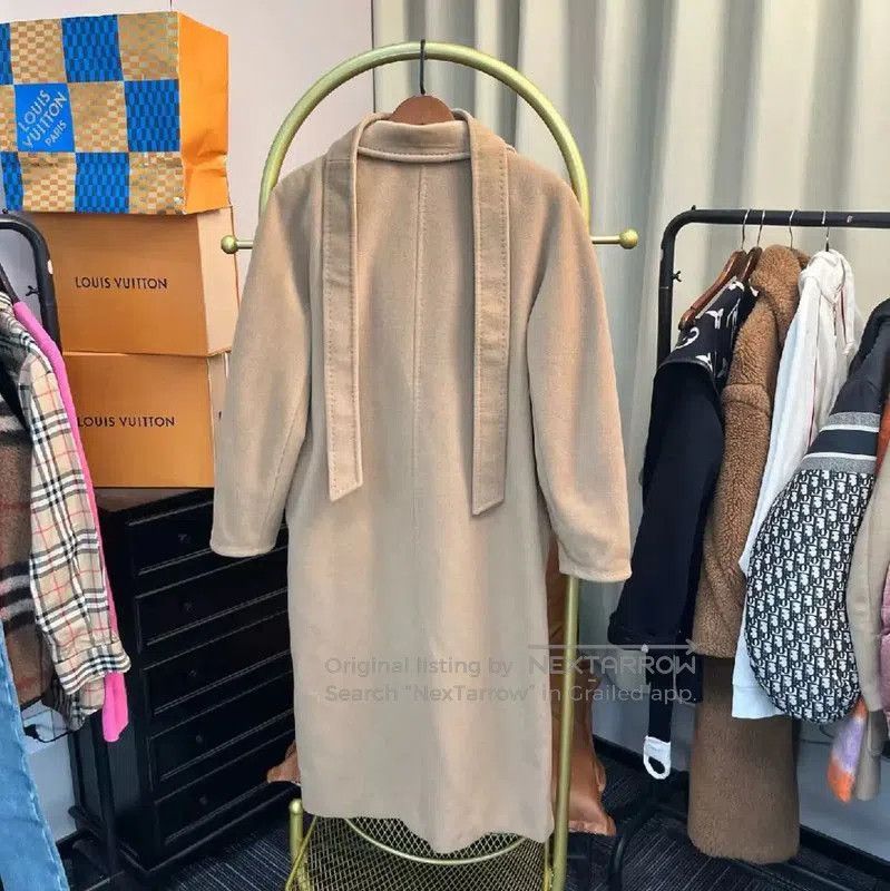 Max Mara MaxMara Beige Alpaca Wool Women's Coat . Size M / US 6-8 / IT 42-44 - 2 Thumbnail