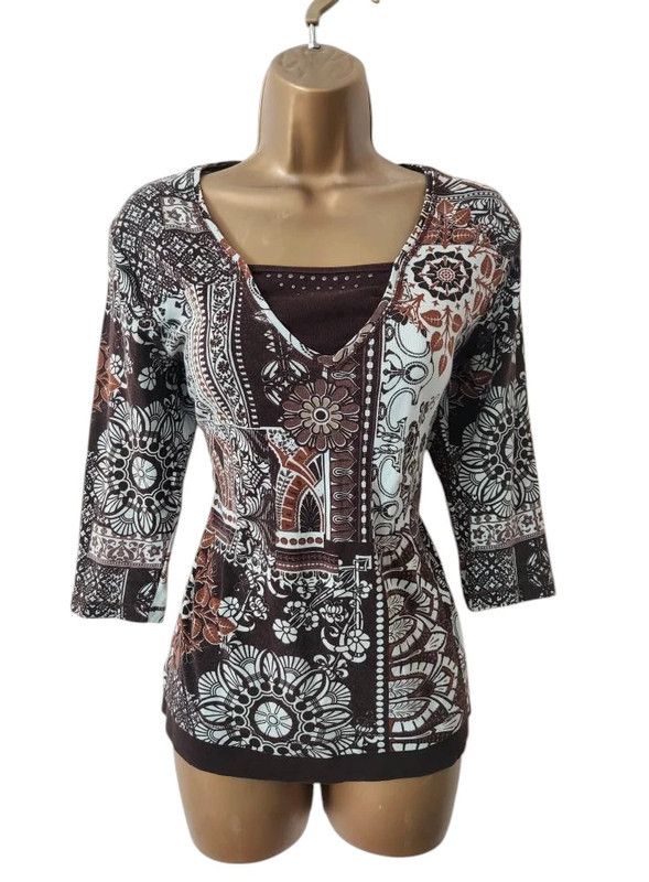 Vintage Olsen vintage 3/4 sleeves top 14 Size L / US 10 / IT 46 - 1 Thumbnail