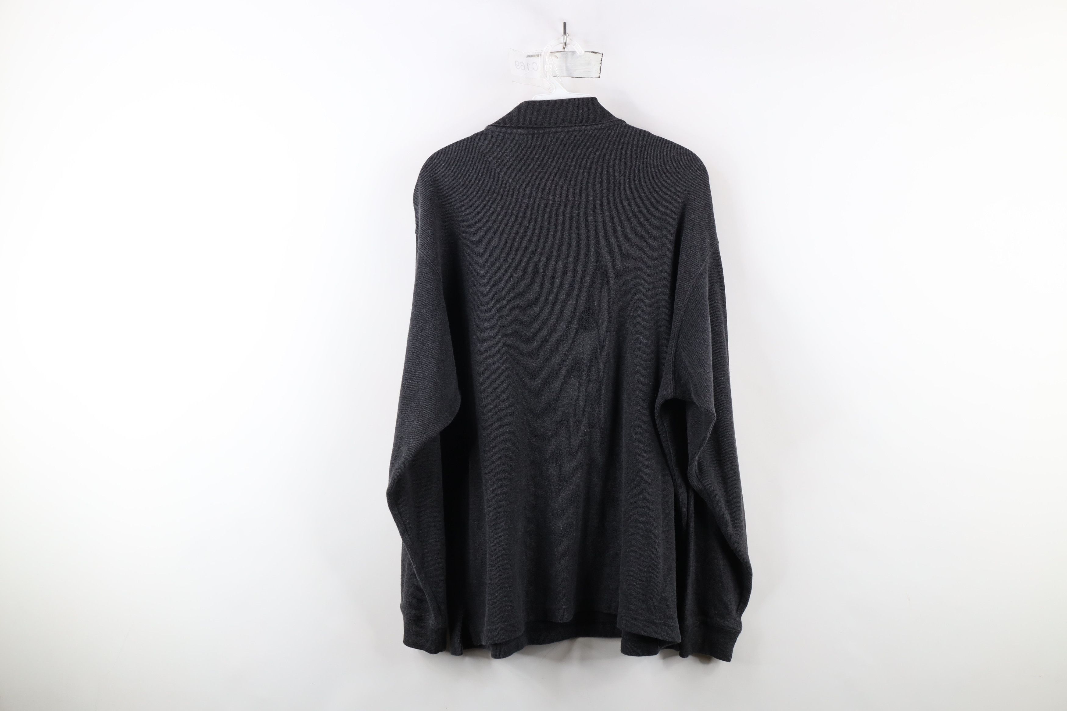 Vintage Vintage 90s Streetwear Heavy Ribbed Knit Long Sleeve Polo Size US M / EU 48-50 / 2 - 7 Thumbnail