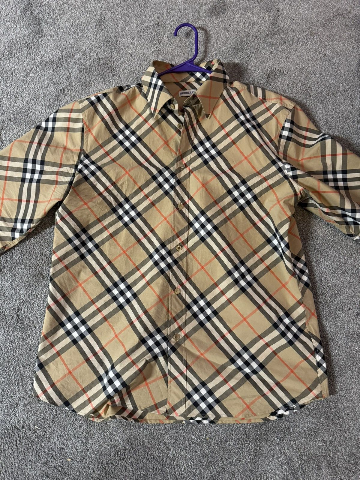 Burberry Relaxed Fit Check Cotton Flannel Shirt Button-Down Shirt Size US L / EU 52-54 / 3 - 2 Thumbnail