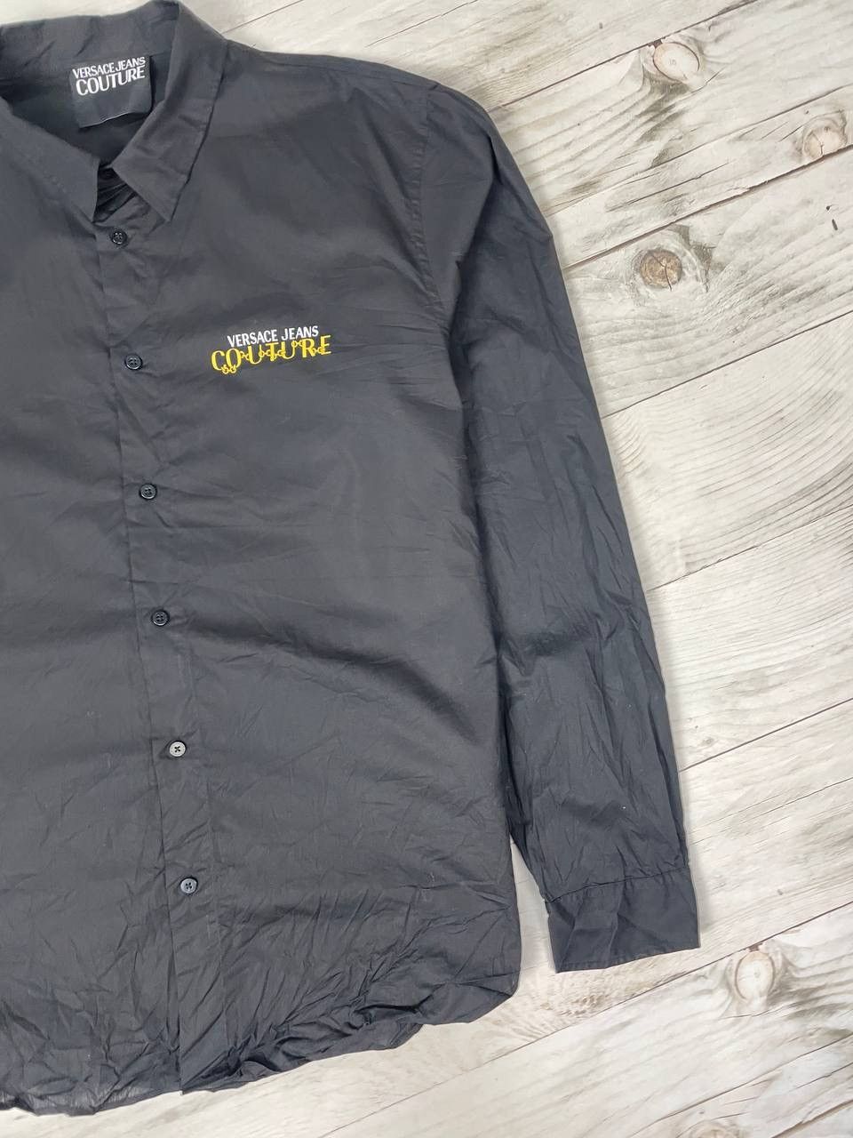 Versace Jeans Couture Versace Jeans Couture Shirts Buttons Long Sleeve Luxury Size US XXL / EU 58 / 5 - 4 Thumbnail