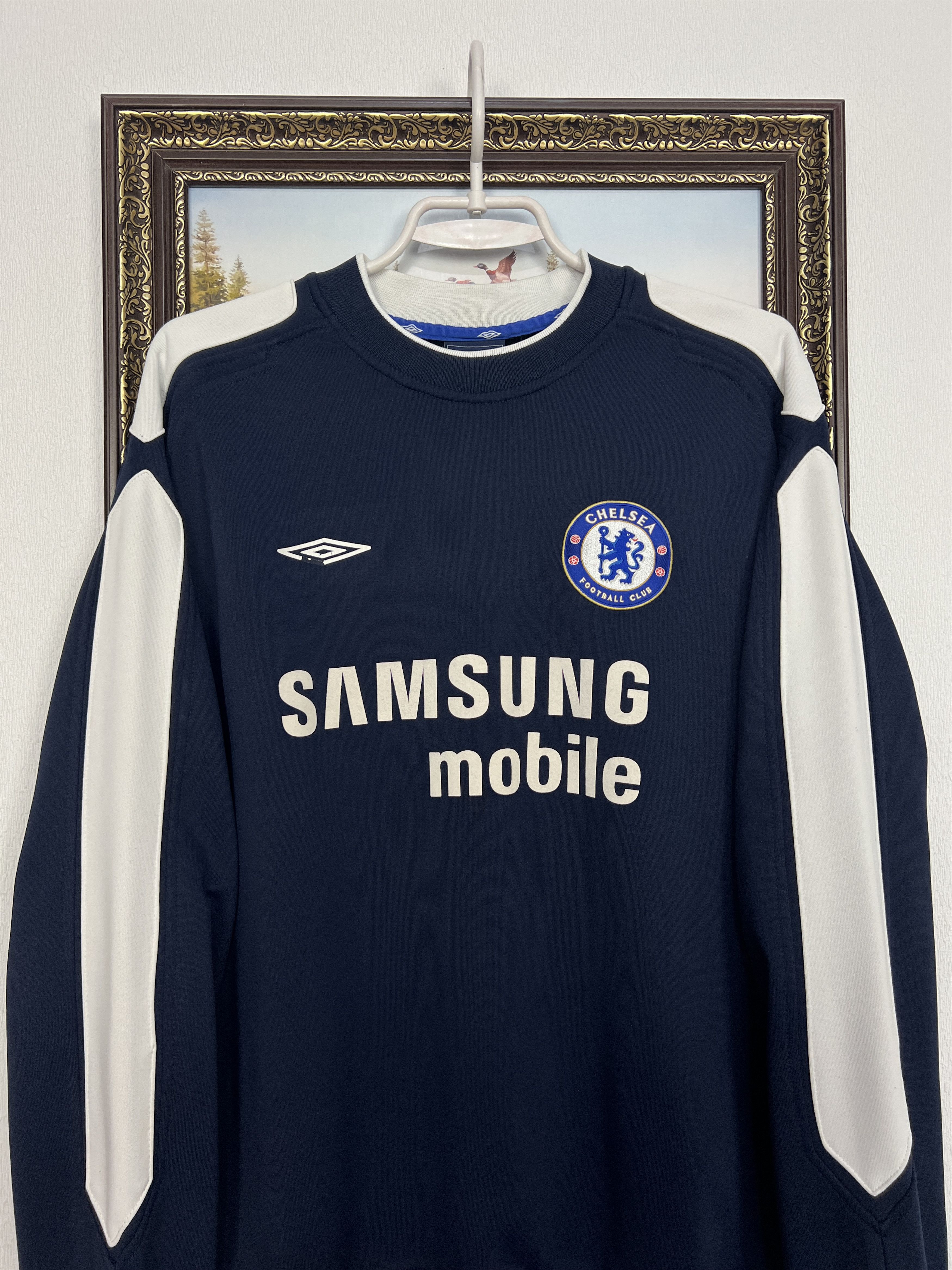 Umbro Chelsea Football Sweatshirt Soccer Crewneck Track Top Size US M / EU 48-50 / 2 - 2 Thumbnail