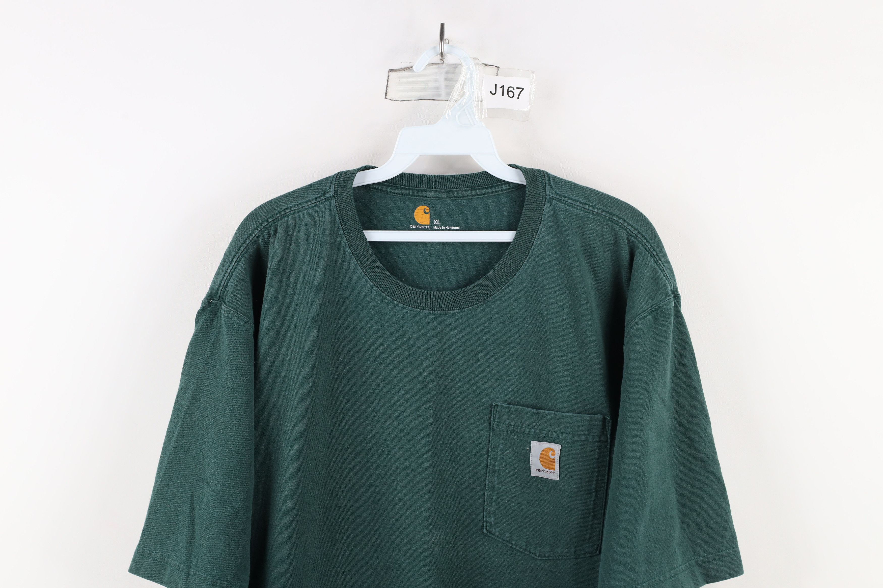 Carhartt × Vintage Vintage Y2K Carhartt Spell Short Sleeve Pocket T-Shirt Green Size US XL / EU 56 / 4 - 2 Thumbnail