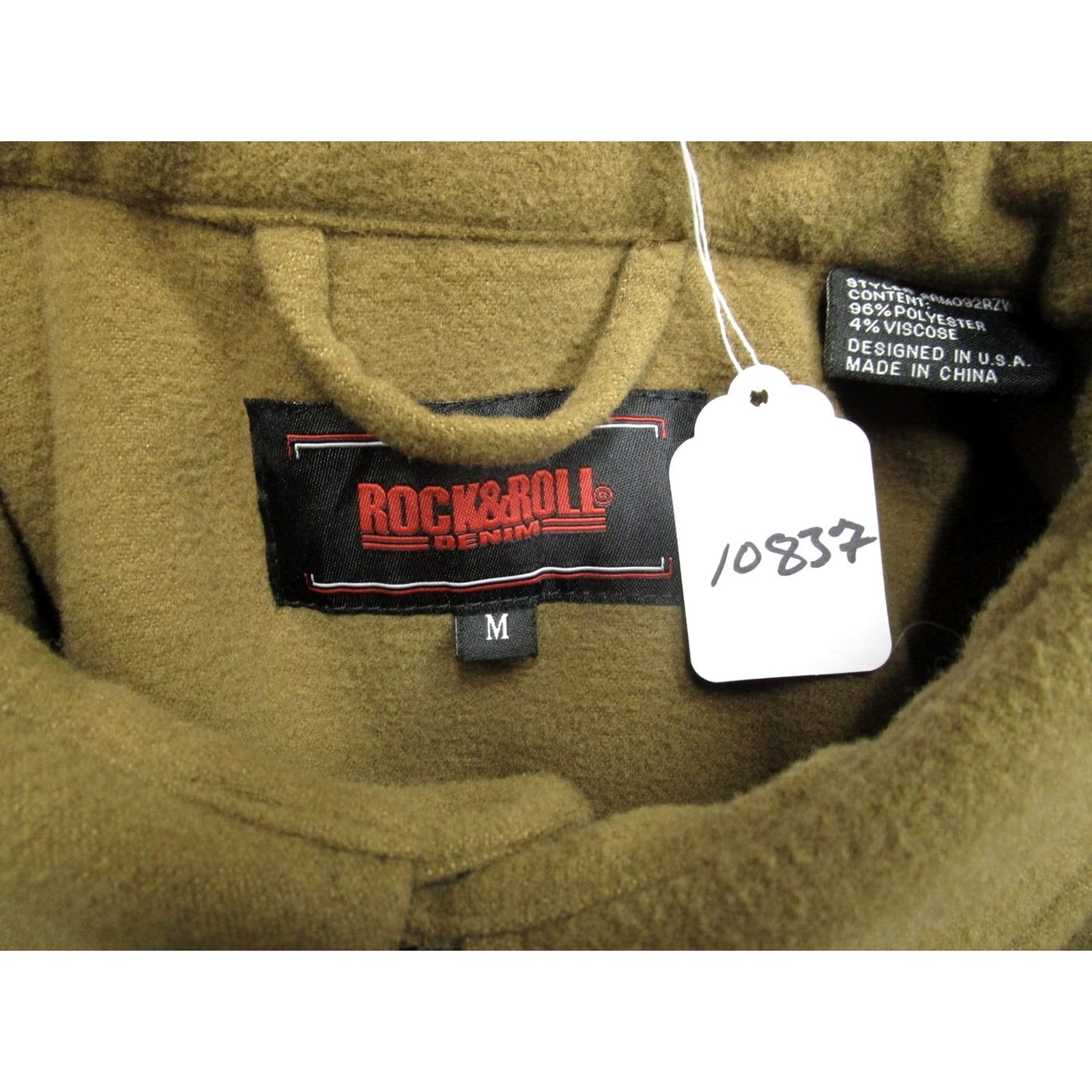 Vintage Rock and Roll Jacket Men M Brown Fleece Western Snap Shacket Cowboy Outdoor Shirt Size US M / EU 48-50 / 2 - 8 Thumbnail
