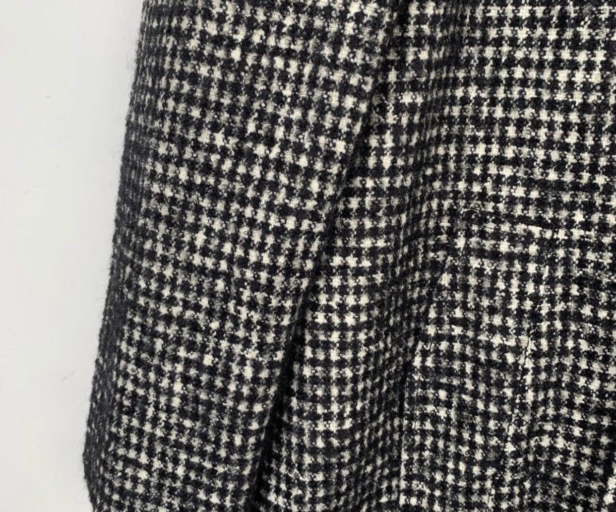 Saint Laurent Paris Saint Laurent SLP black and white wool blend coat jacket Size US XS / EU 42 / 0 - 4 Thumbnail