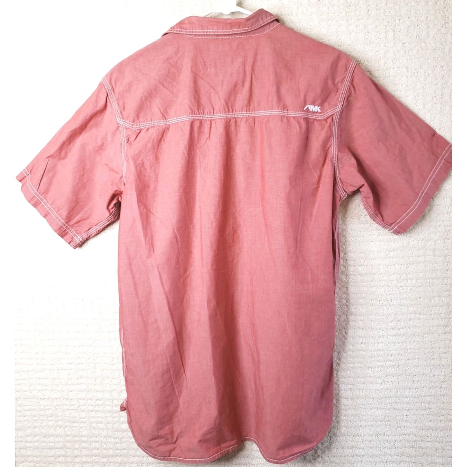 Mountain Khakis Mountain Khakis Shirt Short Sleeve Button-Up Red 100% Cotton Mens M Regular Size US M / EU 48-50 / 2 - 7 Thumbnail