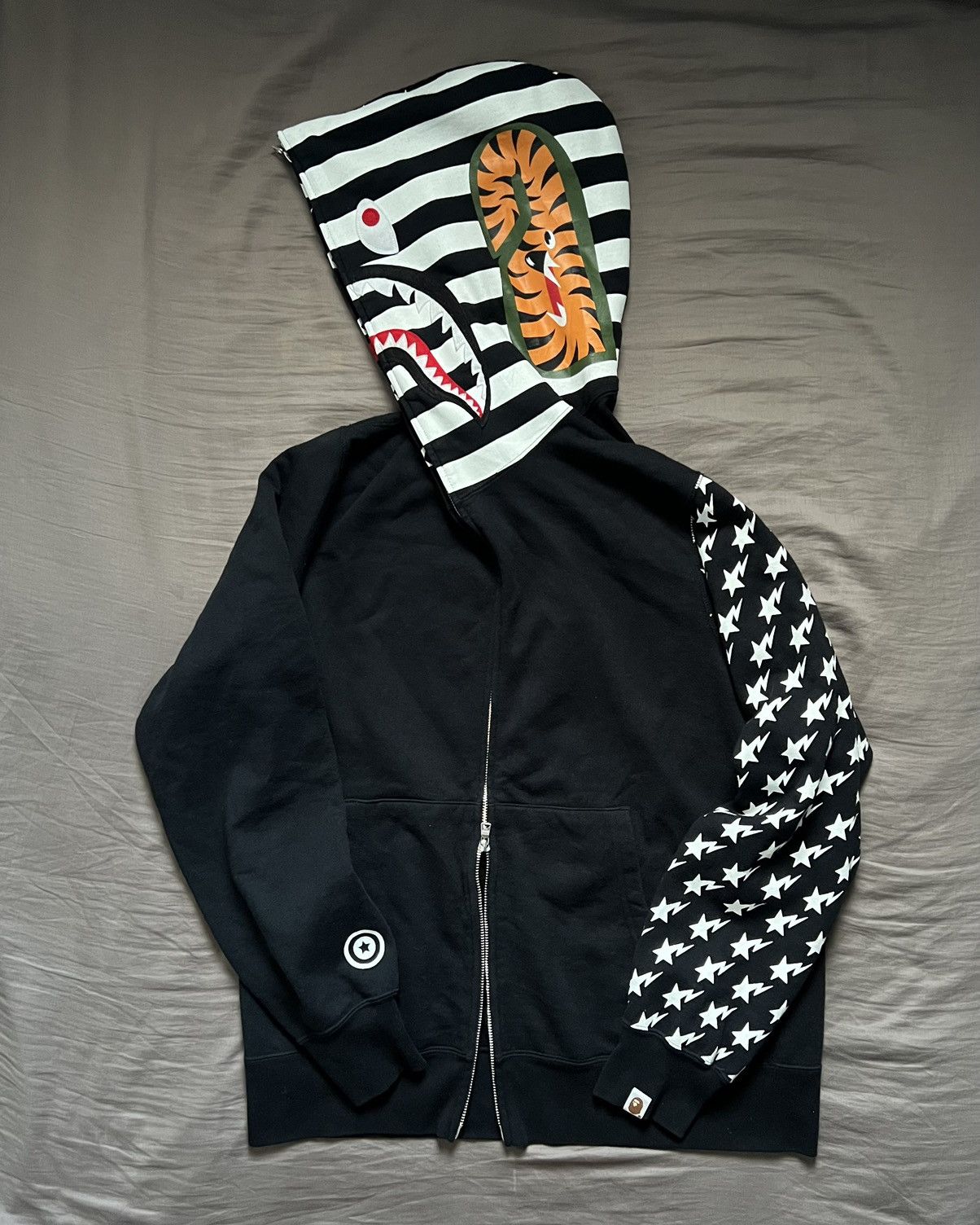 Bape Sta Shark Full Zip Hoodie Size US XL / EU 56 / 4 - 2 Thumbnail