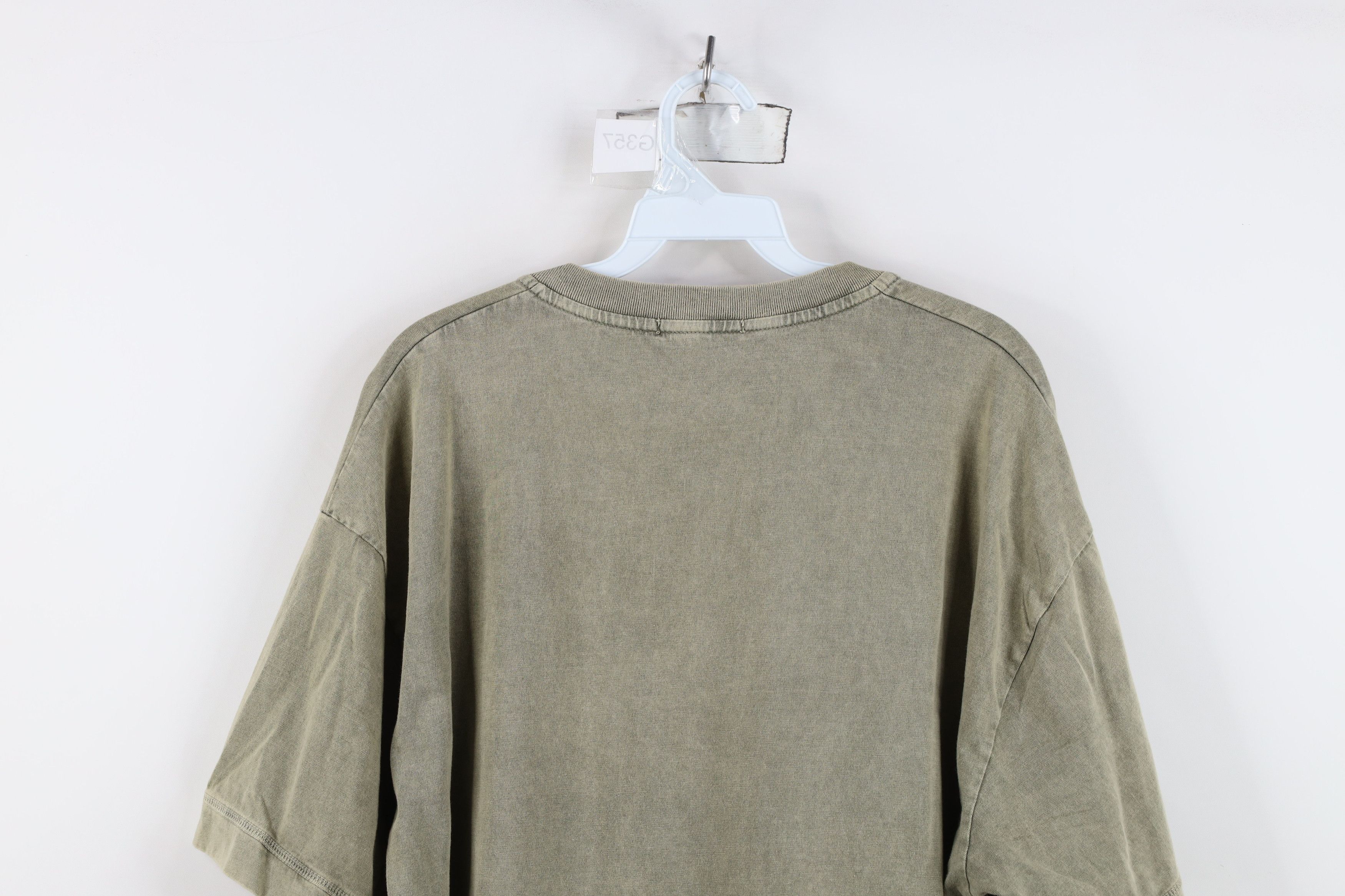 Vintage Vintage 90s Greece Spartan Helmet Henley T-Shirt Green Size US XXL / EU 58 / 5 - 14 Thumbnail