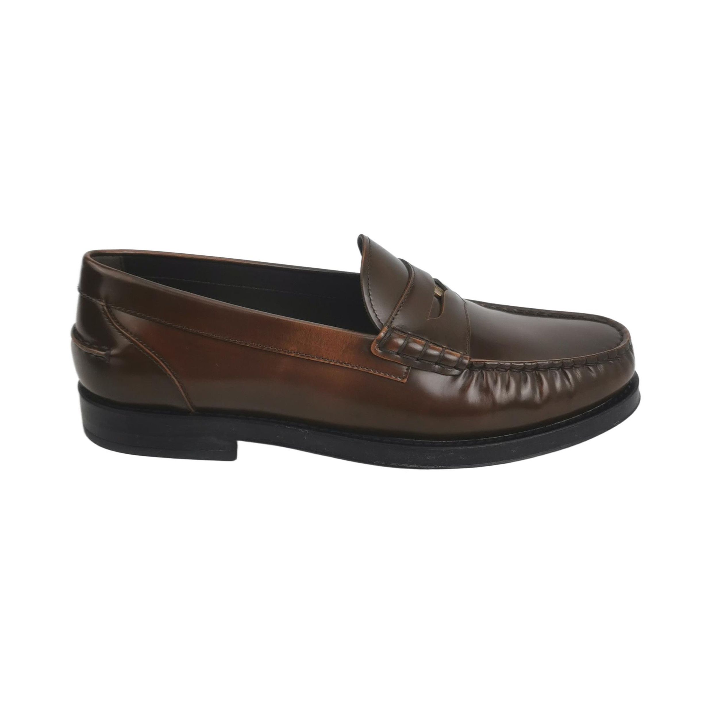 Tod's Tod's Metal Logo Leather Penny Loafers Size EU 44 Size US 11 / EU 44 - 1 Thumbnail