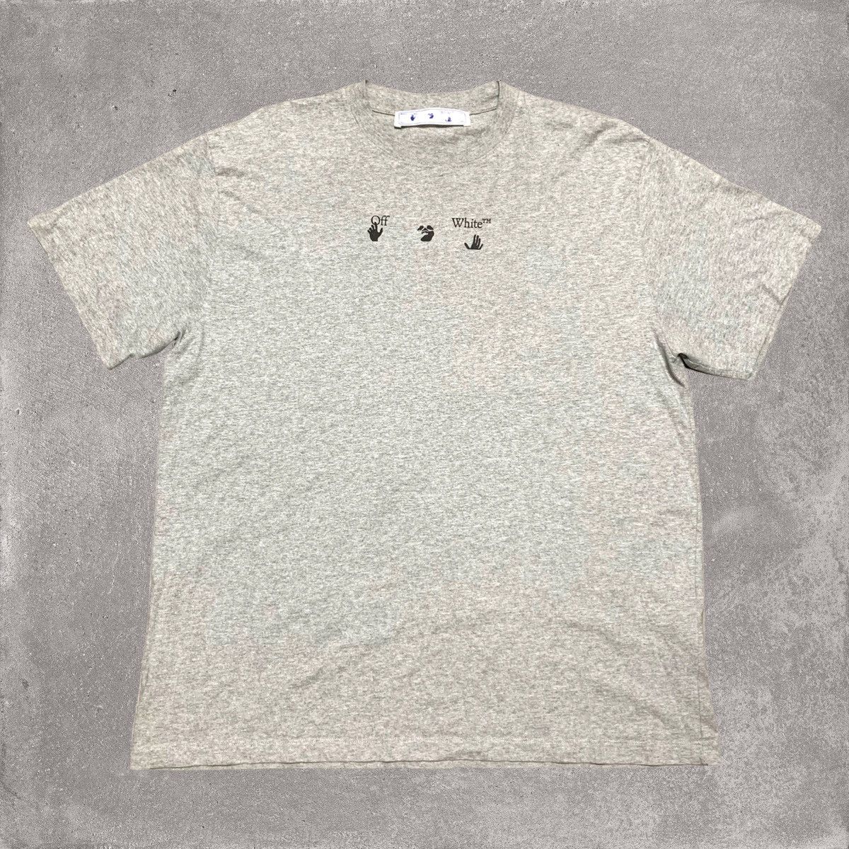Off-White Off White Large Blue Marker Grey Tee Virgil Abloh Size US L / EU 52-54 / 3 - 2 Thumbnail