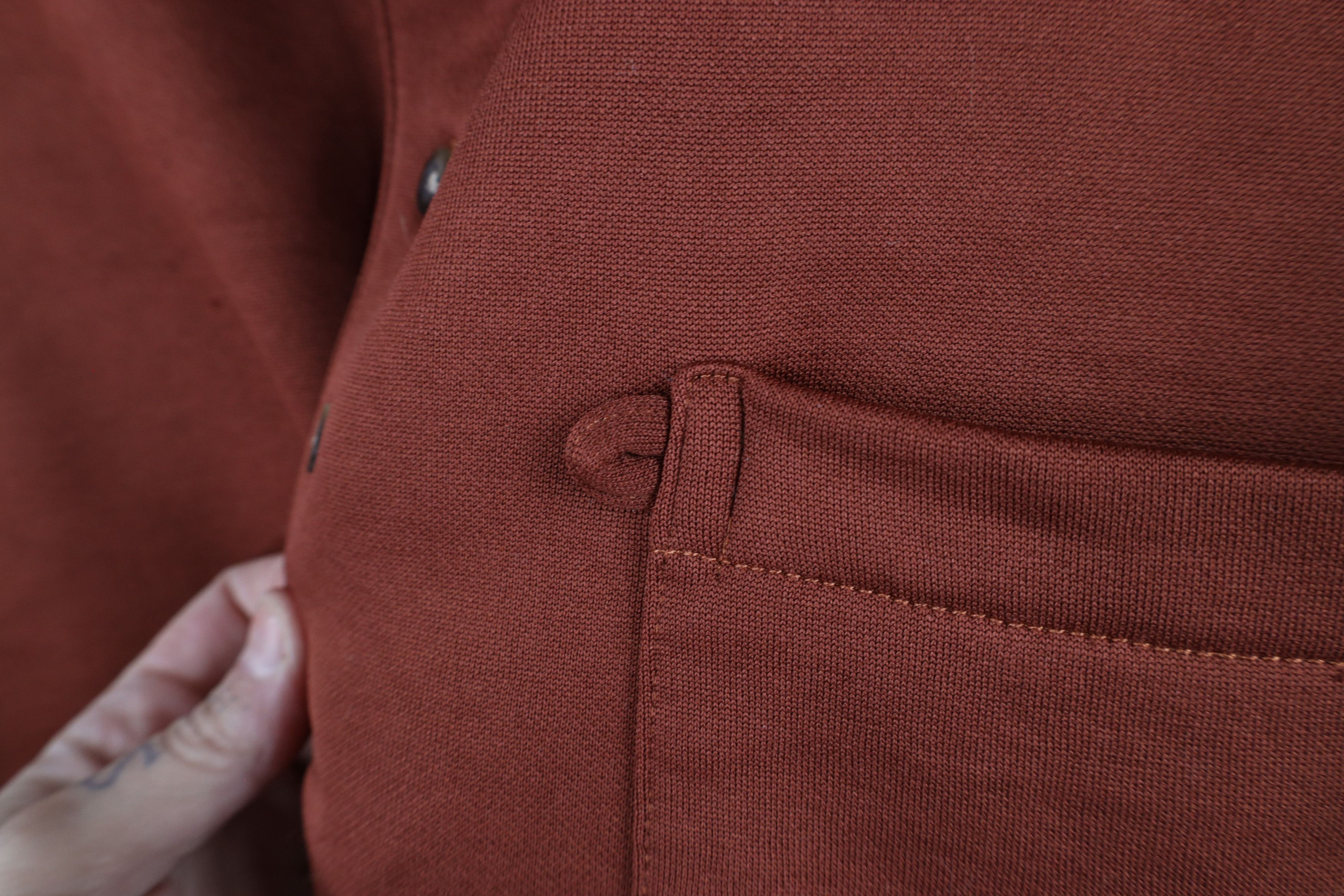 Vintage Vintage 90s Streetwear Collared Pullover Sweatshirt Orange Size US M / EU 48-50 / 2 - 4 Thumbnail