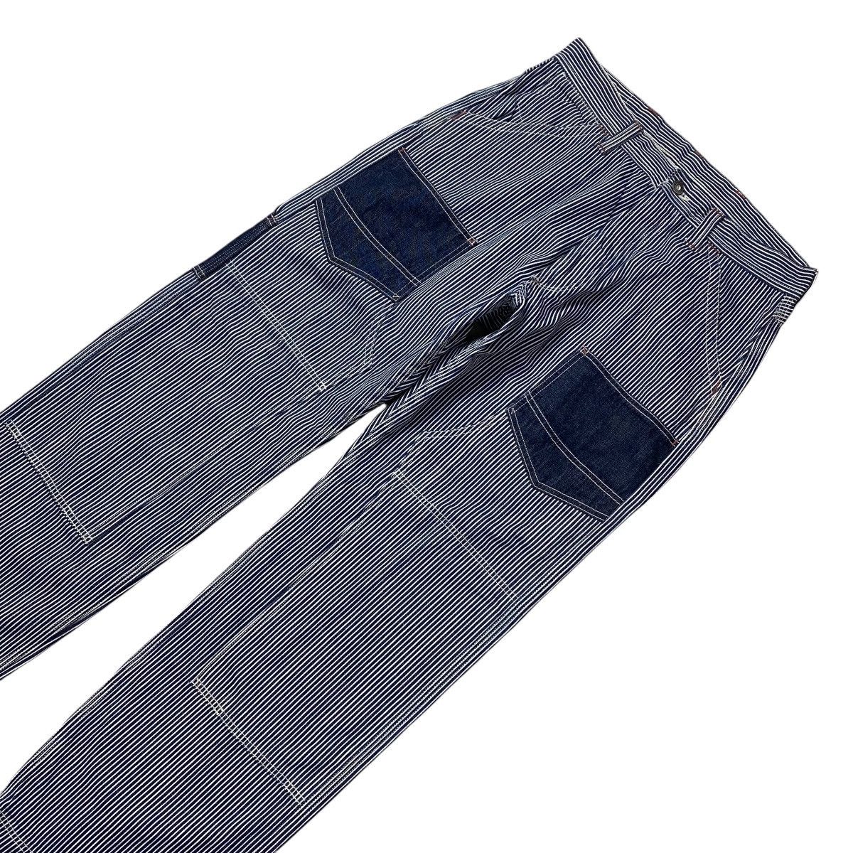 Freewheelers × Japanese Brand Freewheelers Derrickman Hickory Double Knee Work Pants Size US 32 / EU 48 - 4 Thumbnail